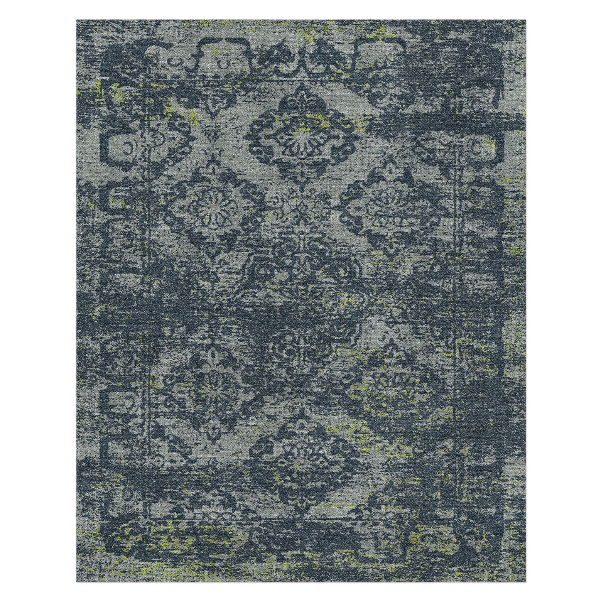 Jonah Navy & Chartreuse in 10x8ft Size