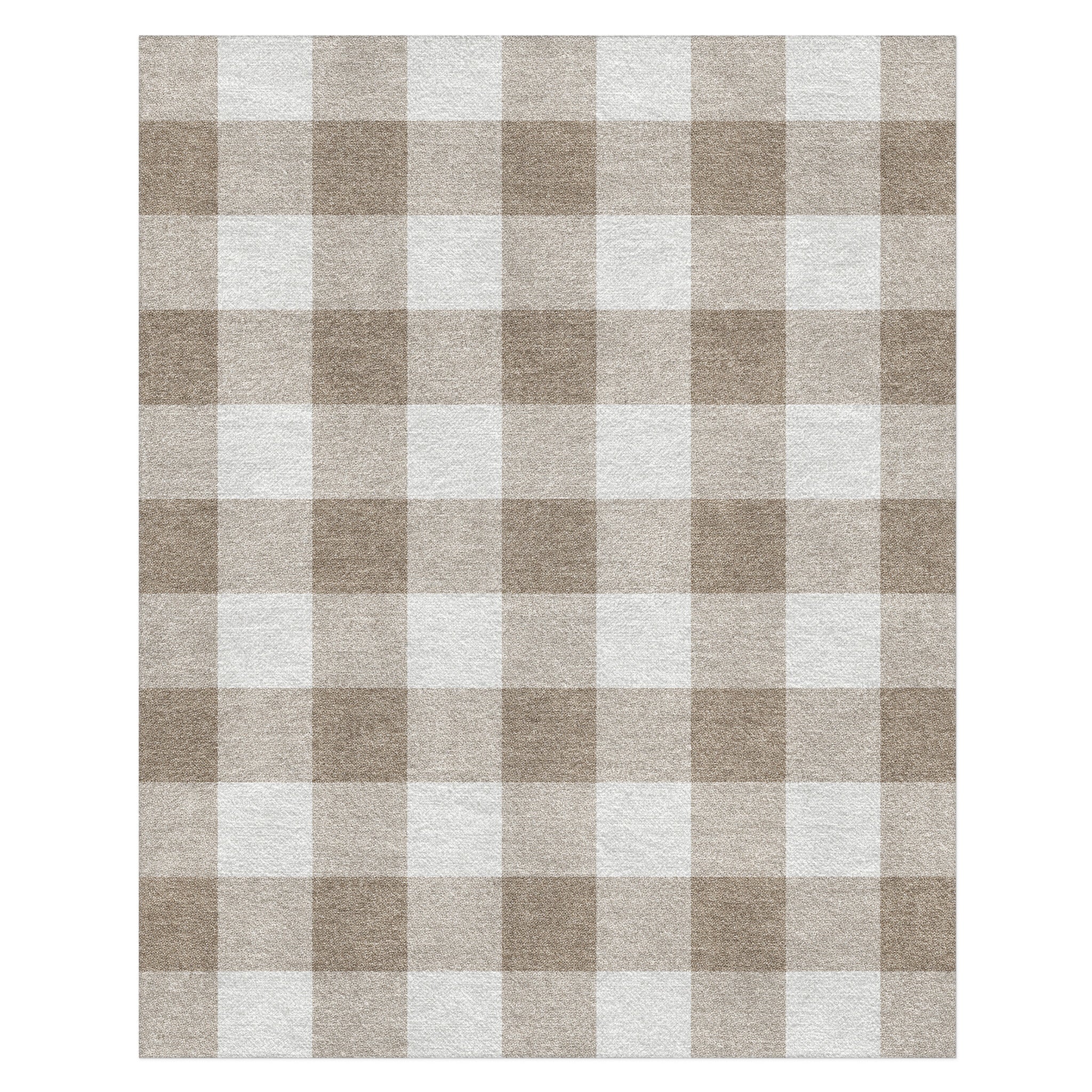 Buffalo Plaid Light Cedar Brown in 8' x 10' Size