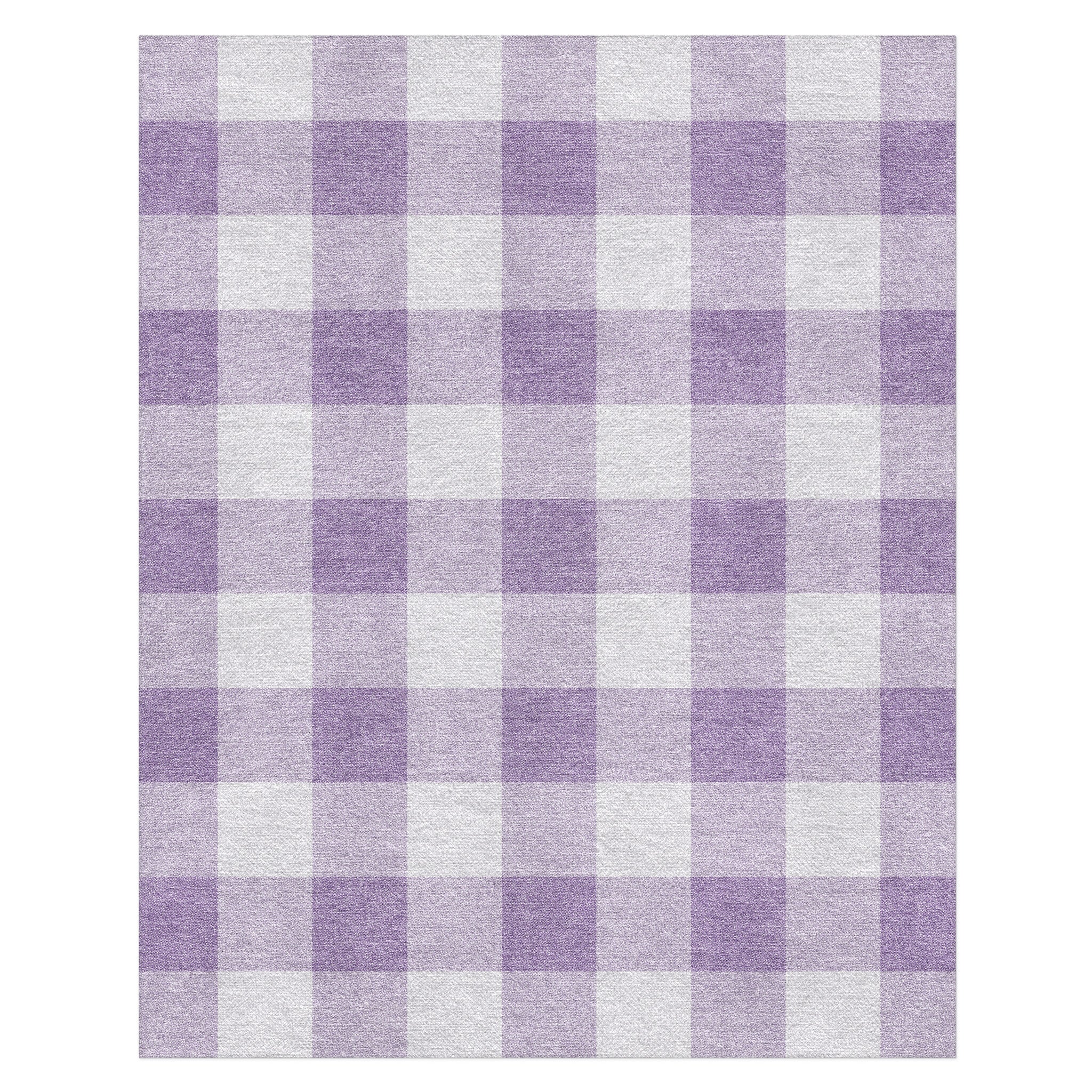 Buffalo Plaid Lilac in 8' x 10' Size