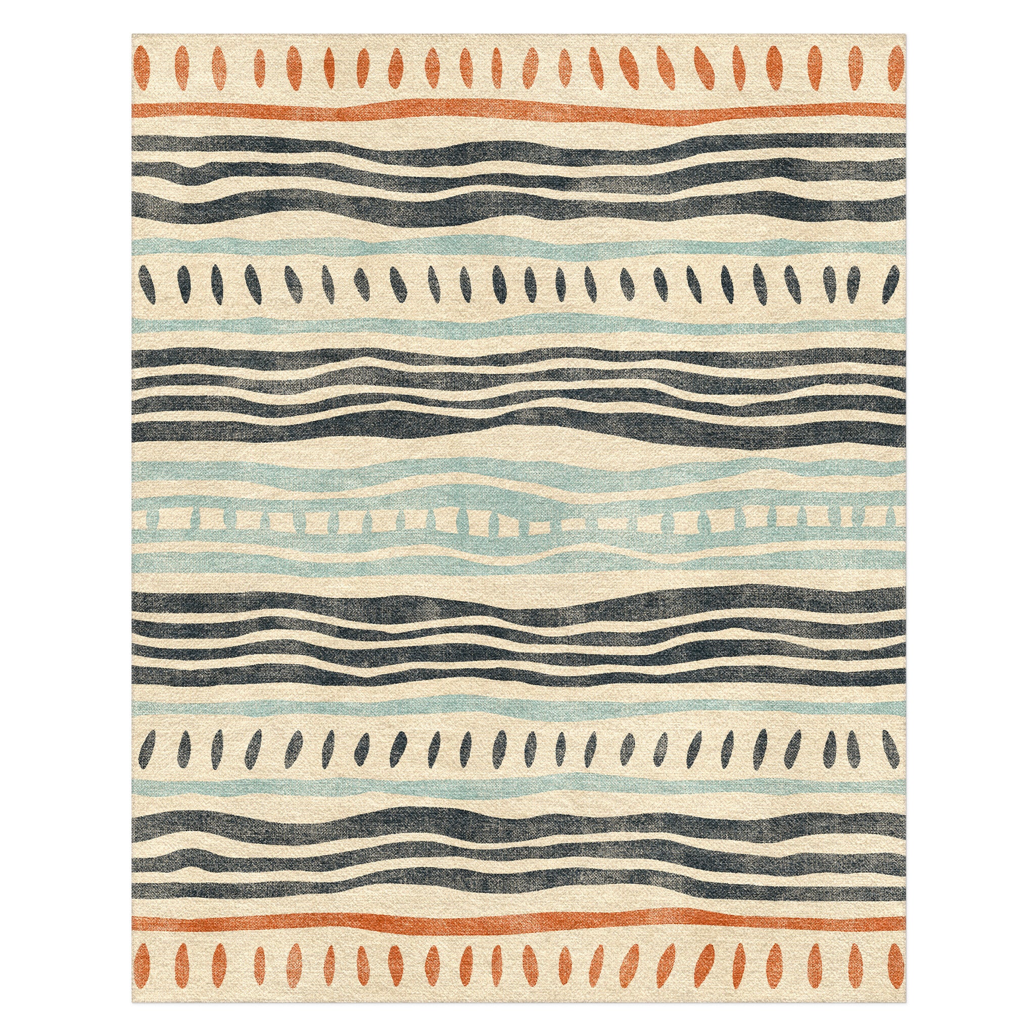 Delsin Blue & Orange in 8' x 10' Size