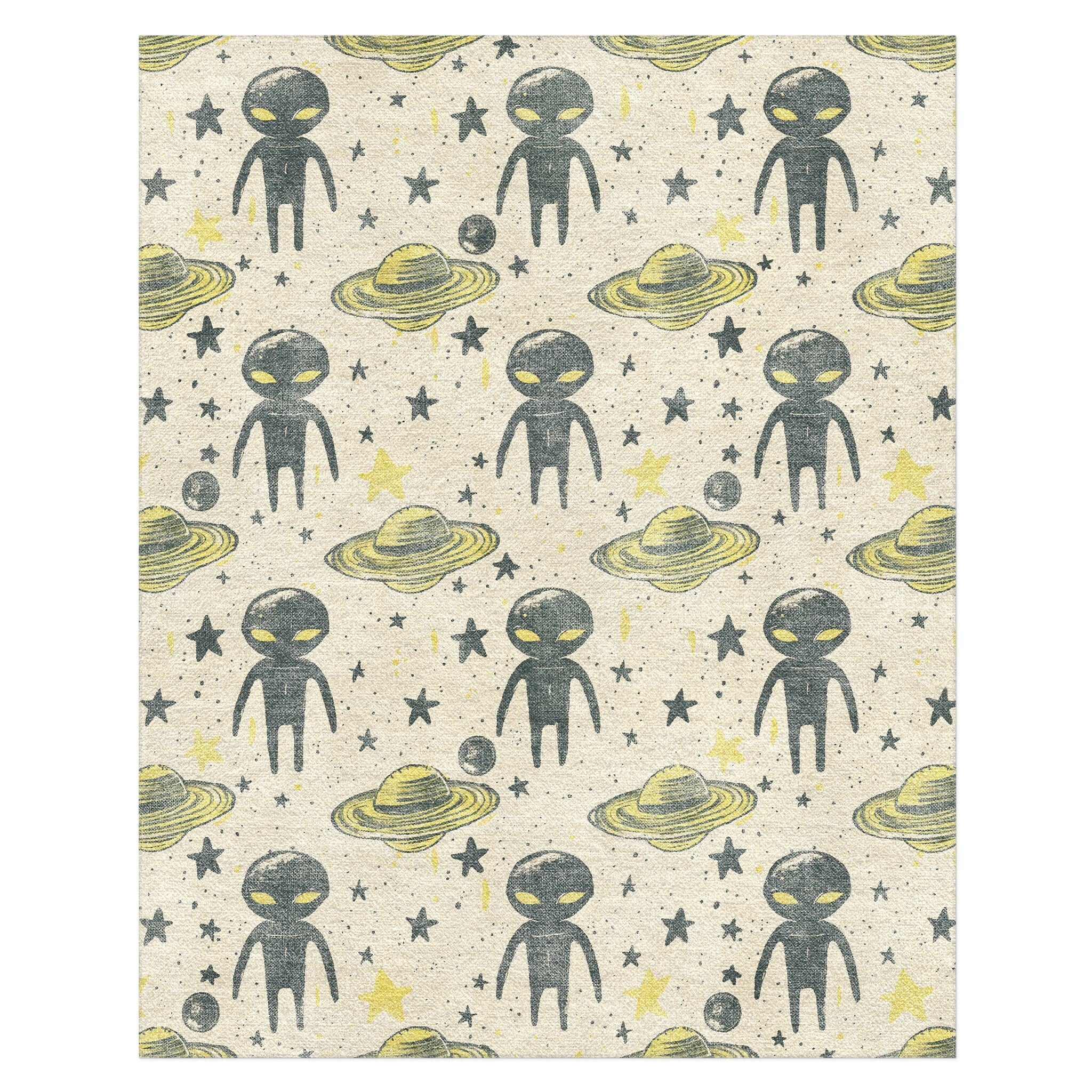 Space Aliens in 8' x 10' Size