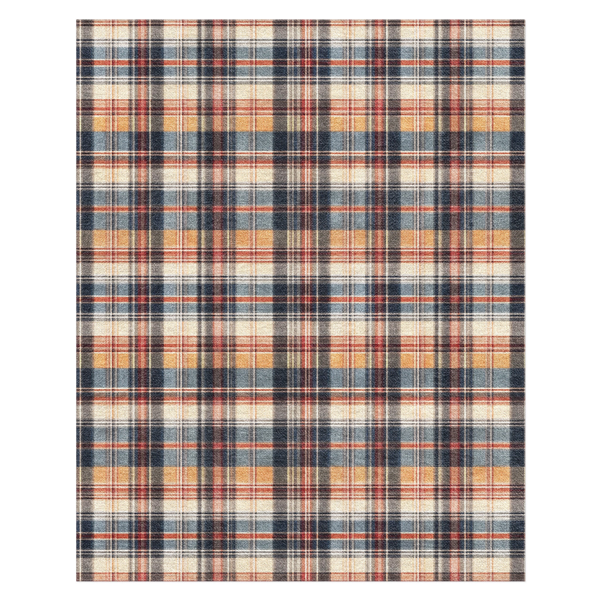 MacPherson Plaid Navy & Gold in 10x8ft Size