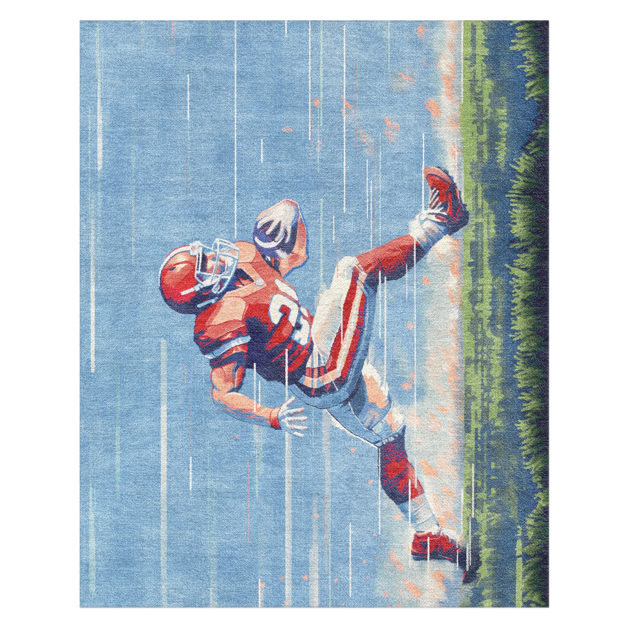 8 Bit Running Back in 8' x 10' Size