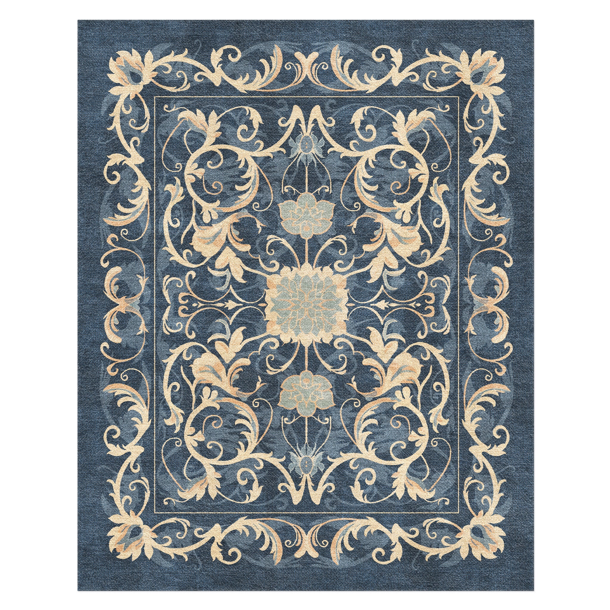 Belinda Navy & Ivory in 8' x 10' Size