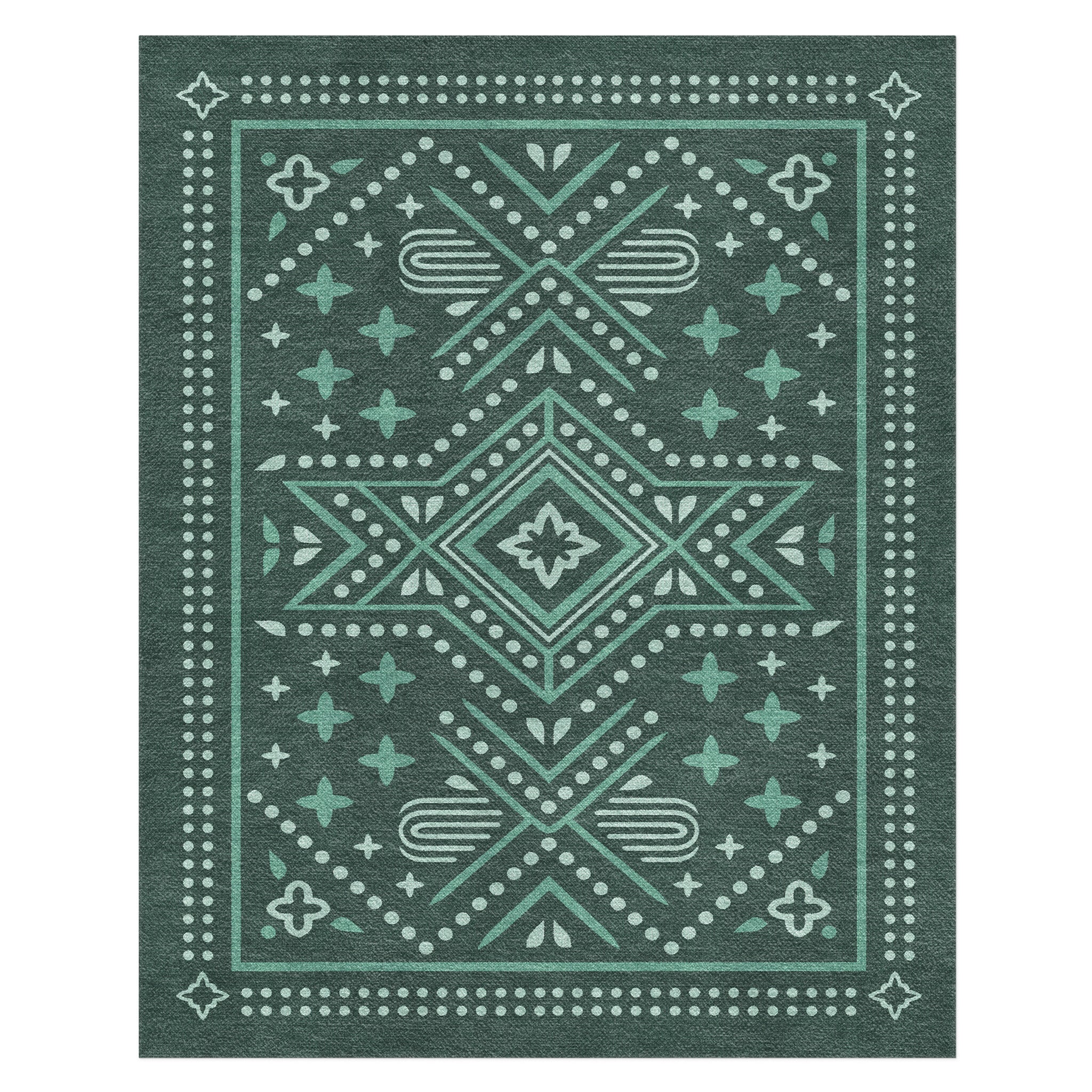 Durand Deep Turquoise in 8' x 10' Size