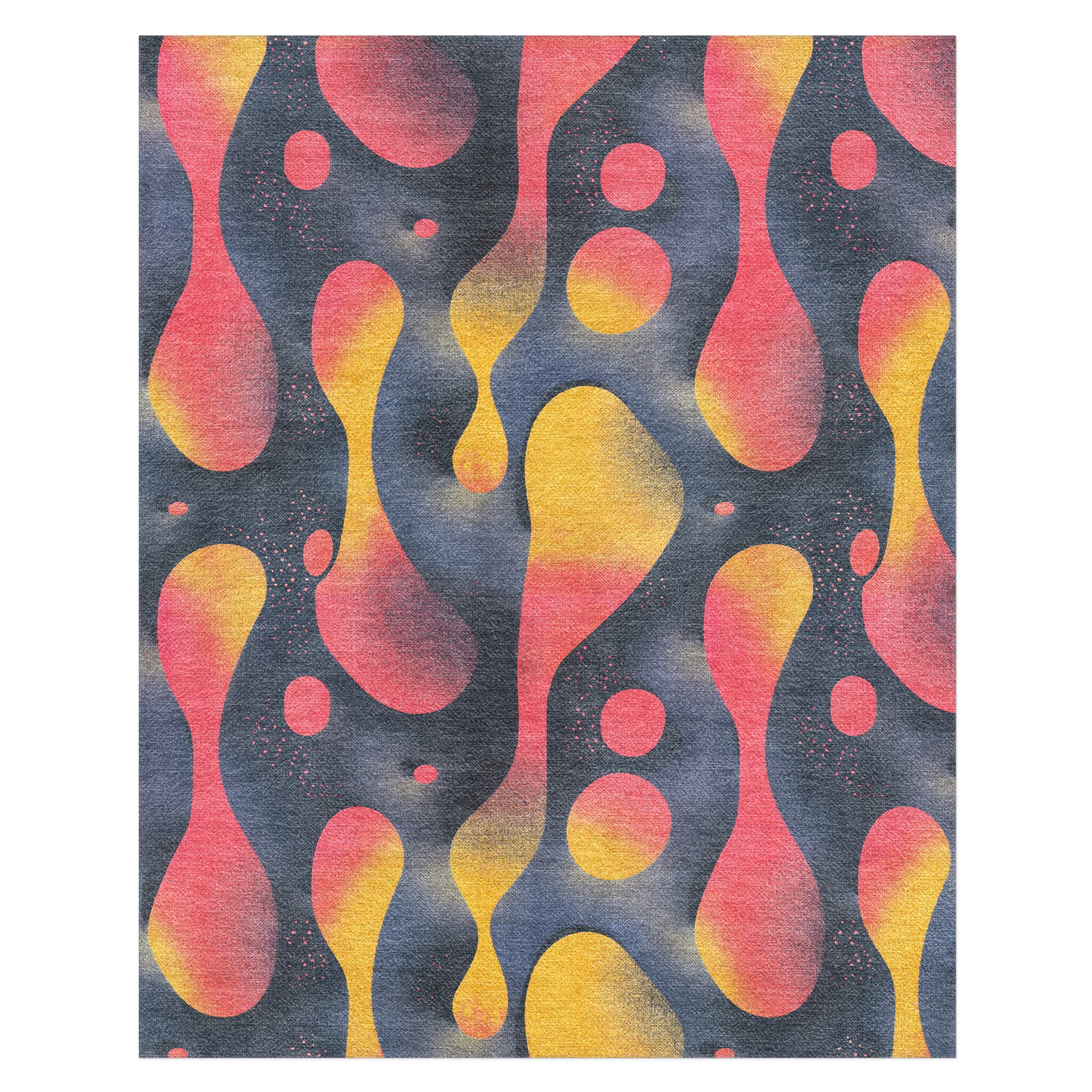 Hot Lava Red & Yellow in 10x8ft Size