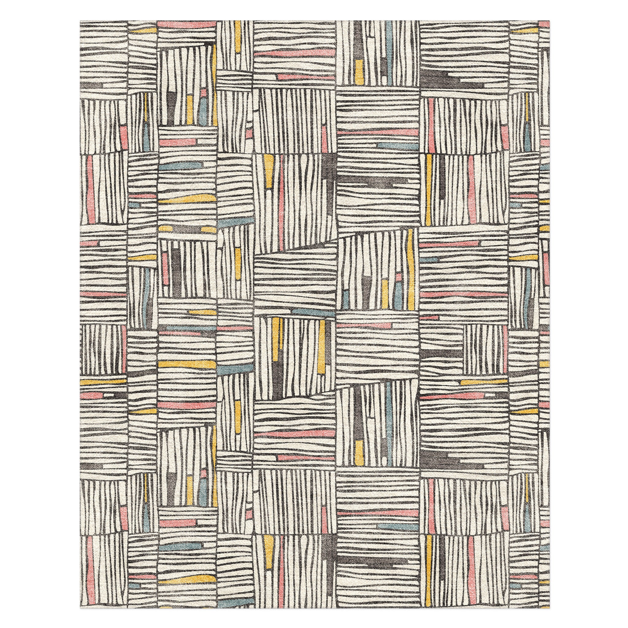 Atticus Multicolor Crosshatch in 8' x 10' Size