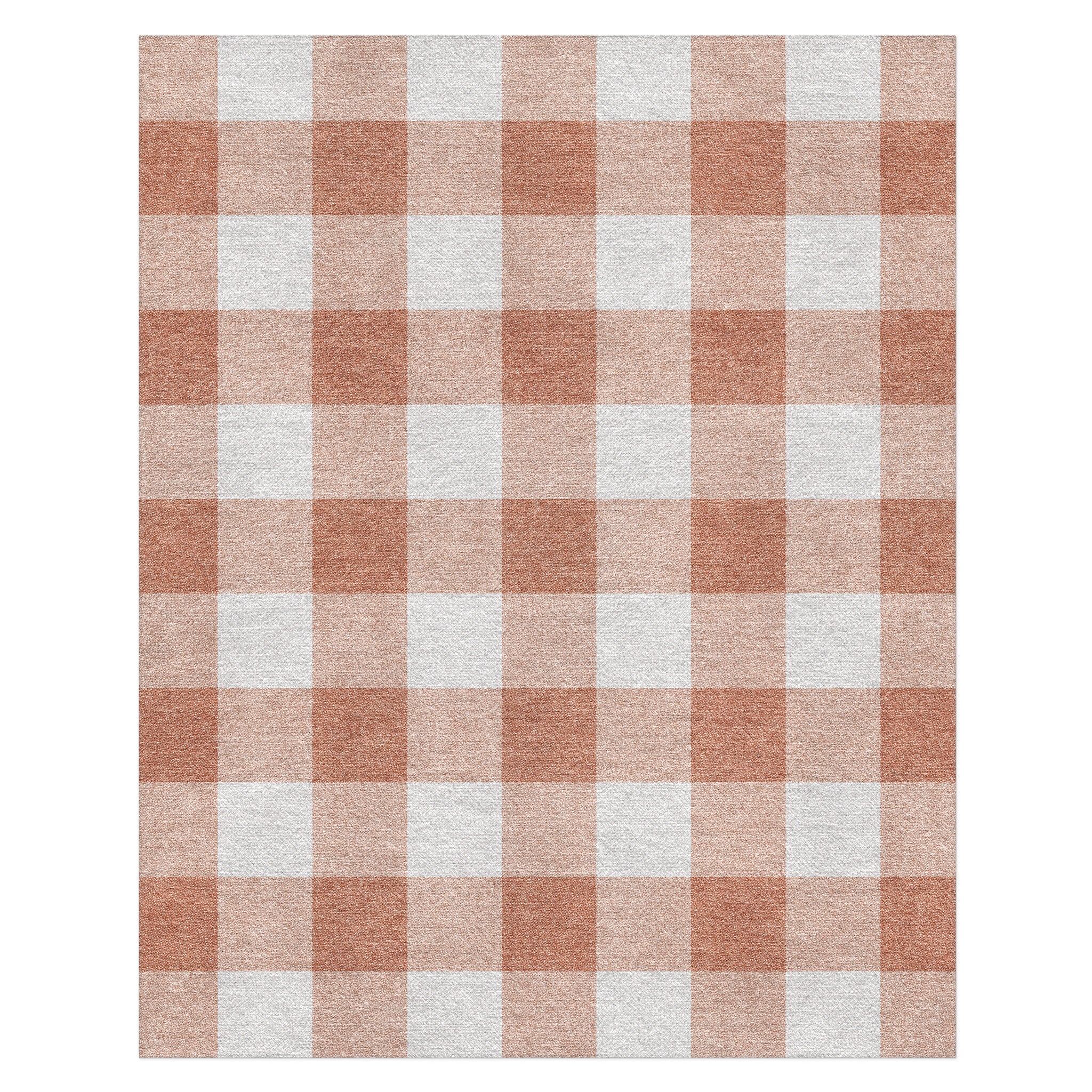 Buffalo Plaid Light Terracotta in 8' x 10' Size