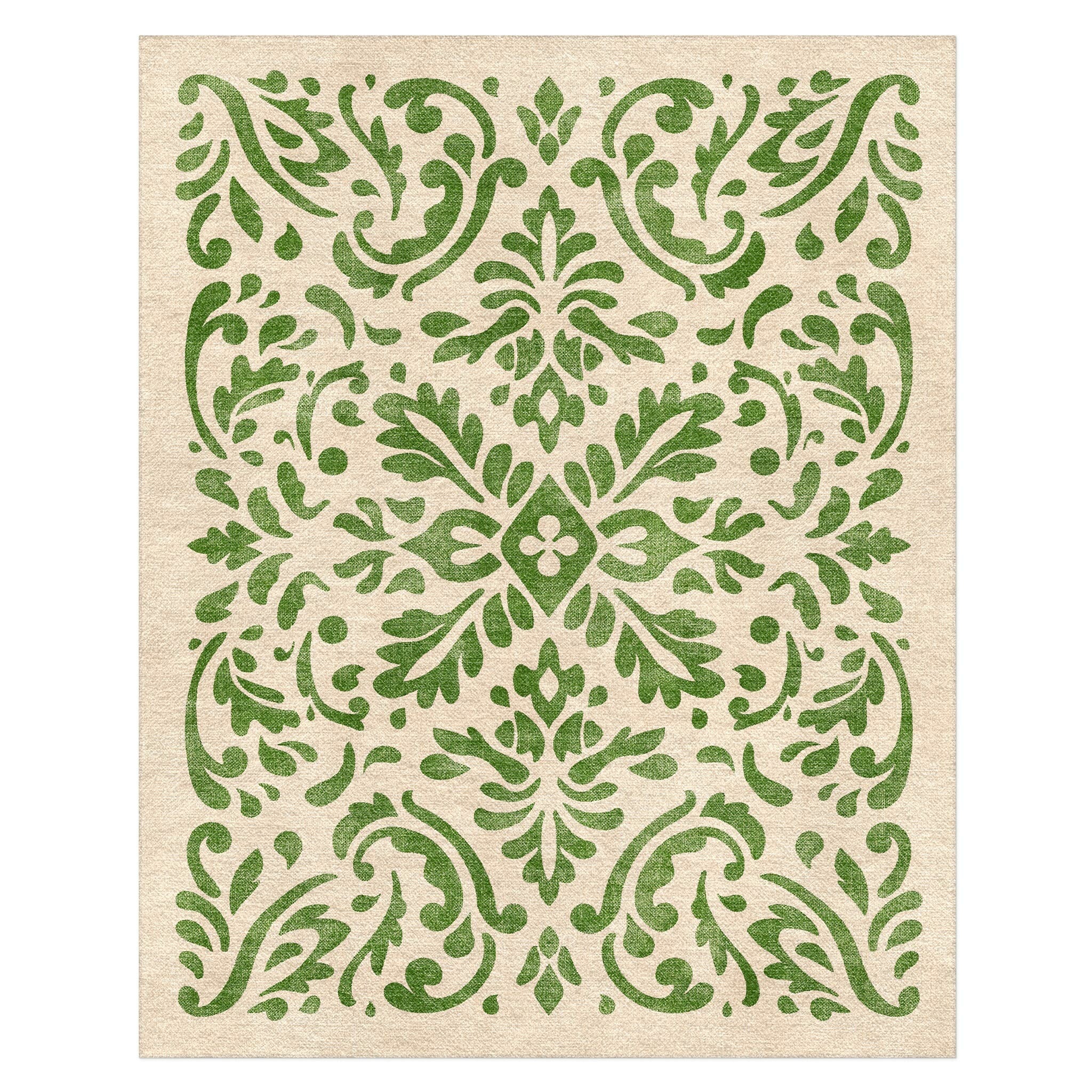 Floranna Ivory Green in 8' x 10' Size