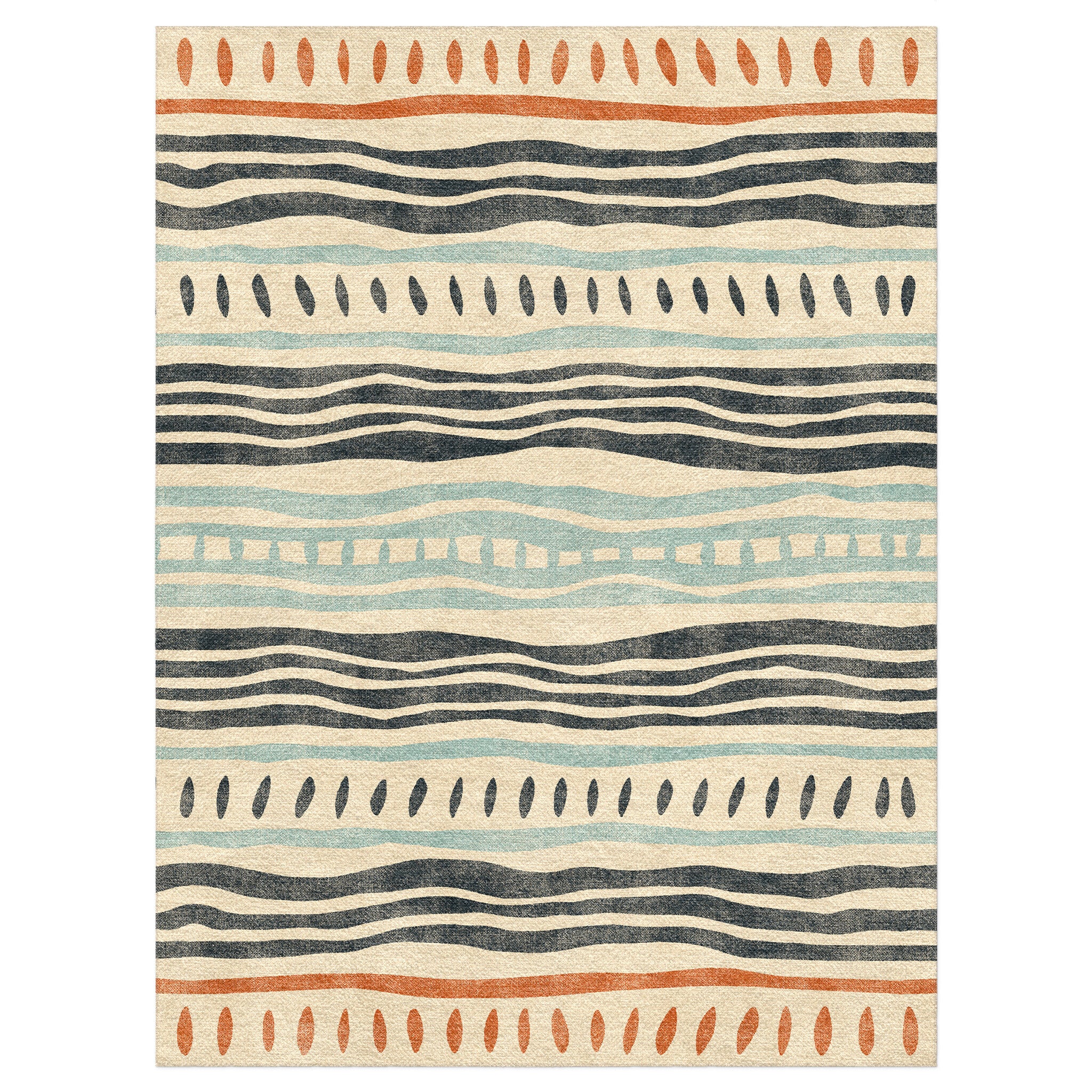 Delsin Blue & Orange in 9' x 12' Size