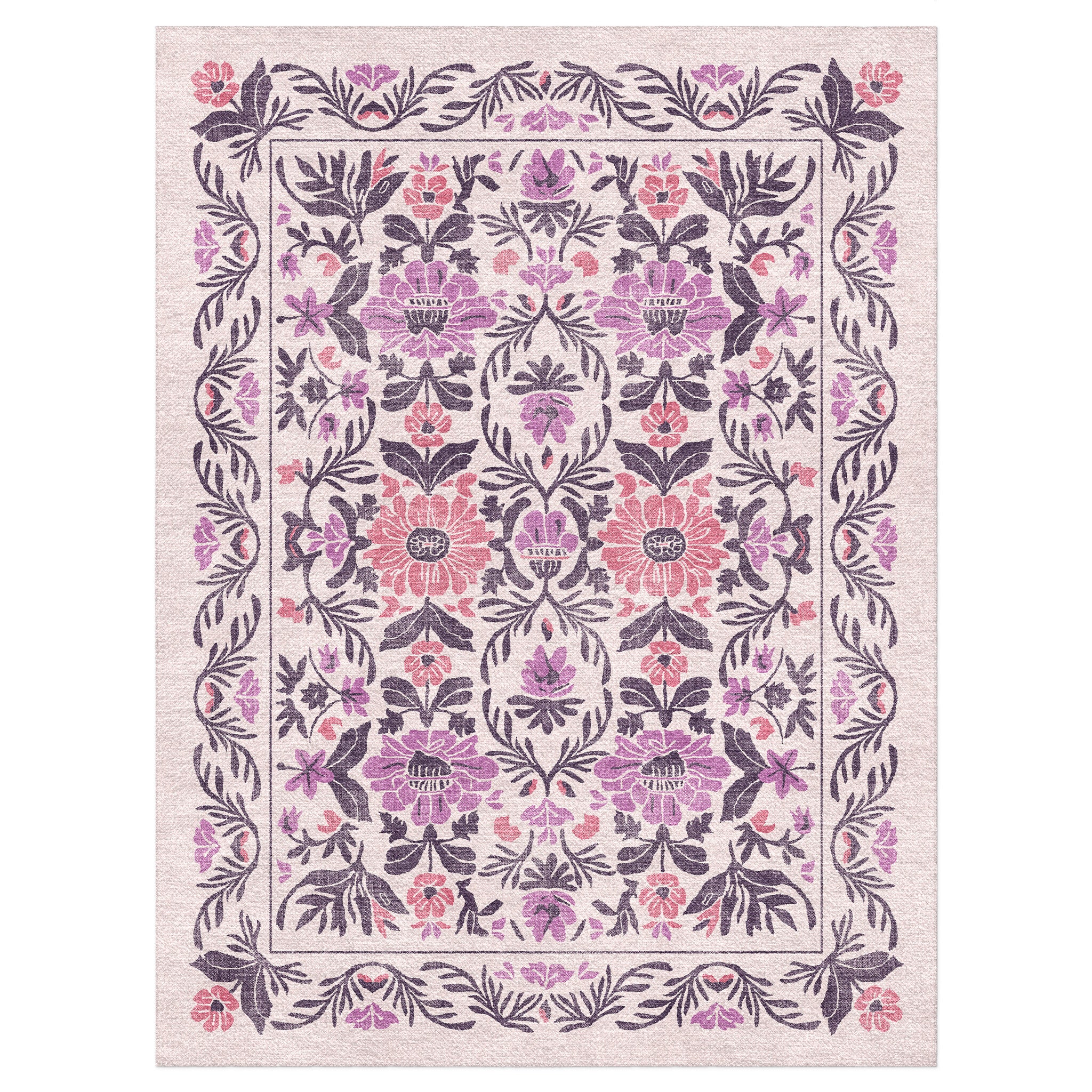 Corriana Pink & Purple in 9' x 12' Size