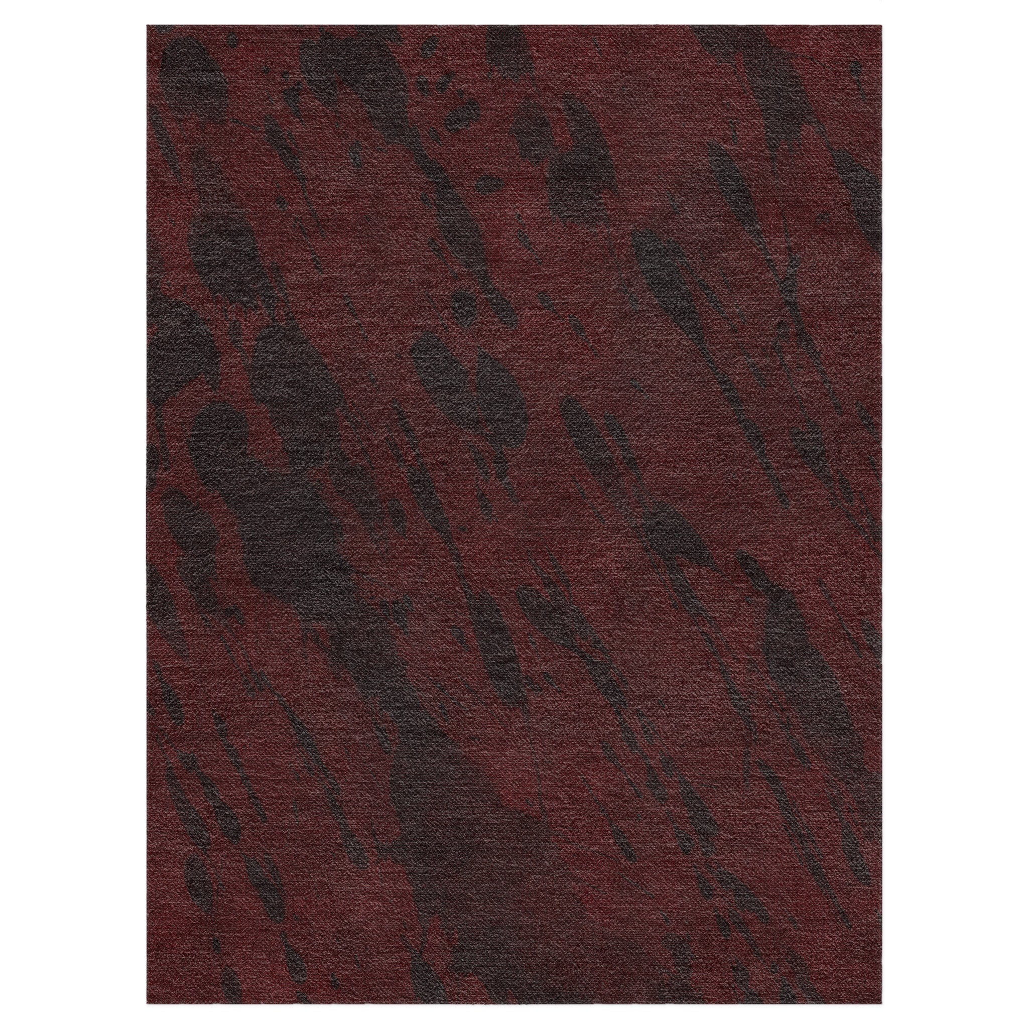 Hurley Splatter Dye Burgandy in 12x9ft Size