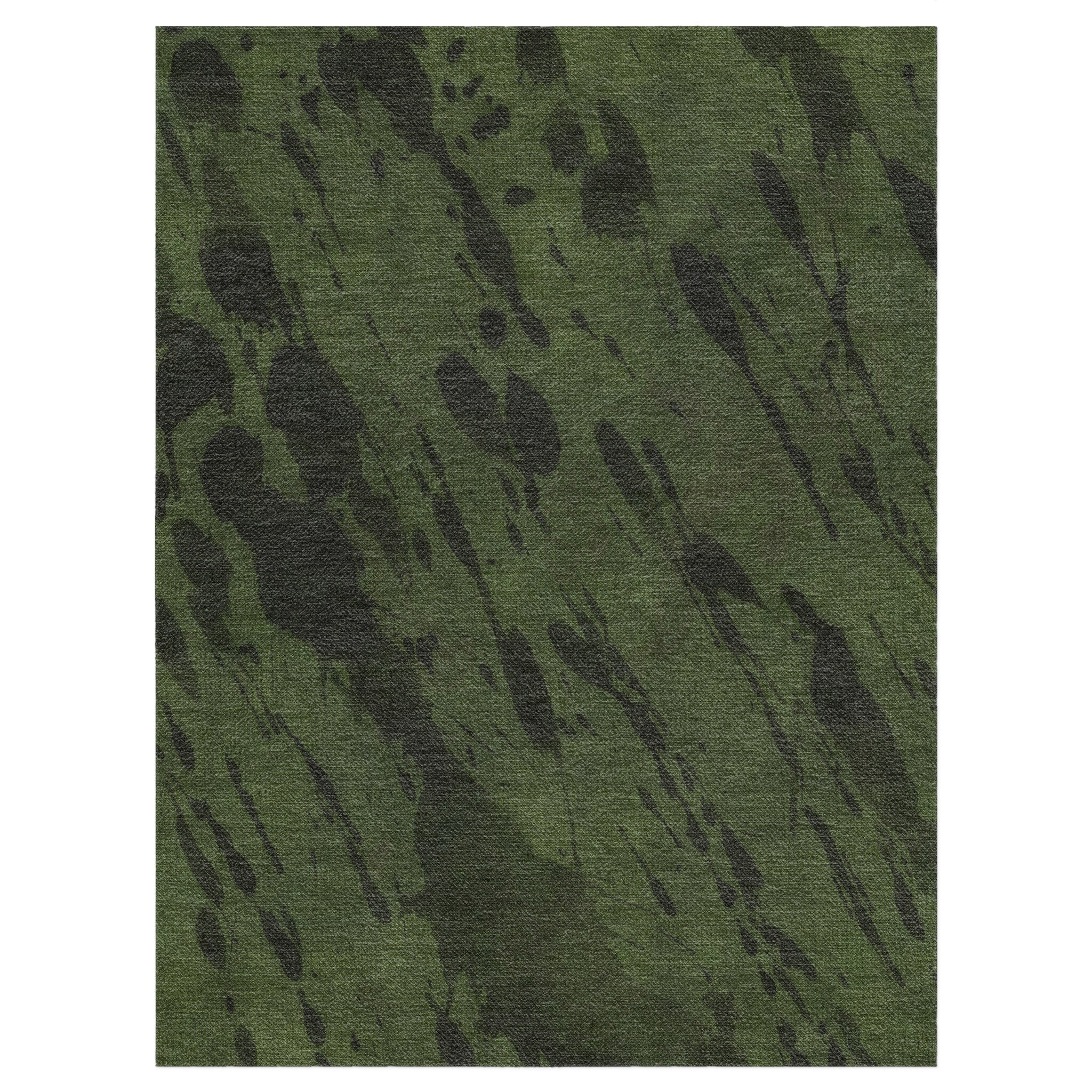 Hurley Splatter Dye Olive Green in 12x9ft Size