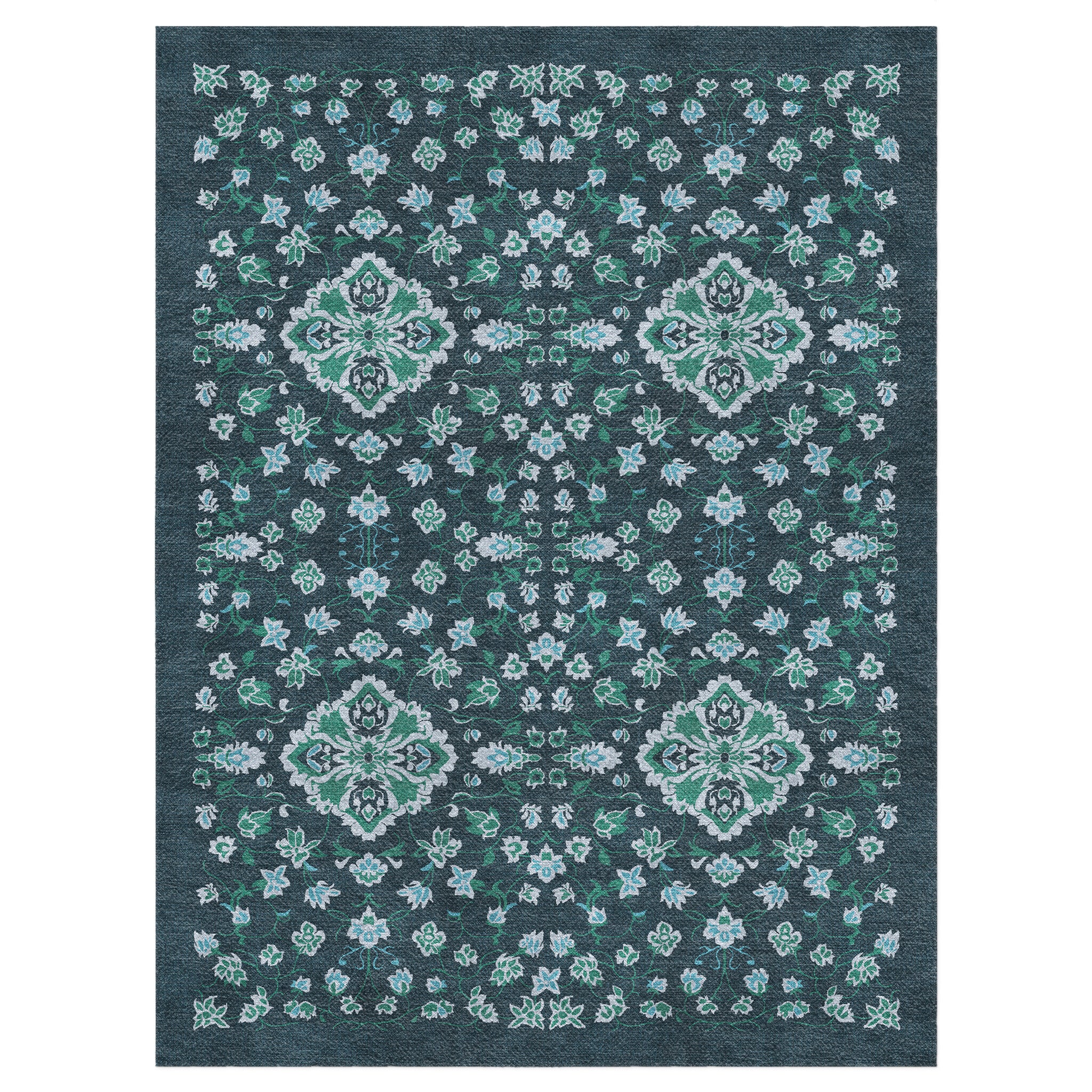 Fenwick Navy & Green in 9' x 12' Size