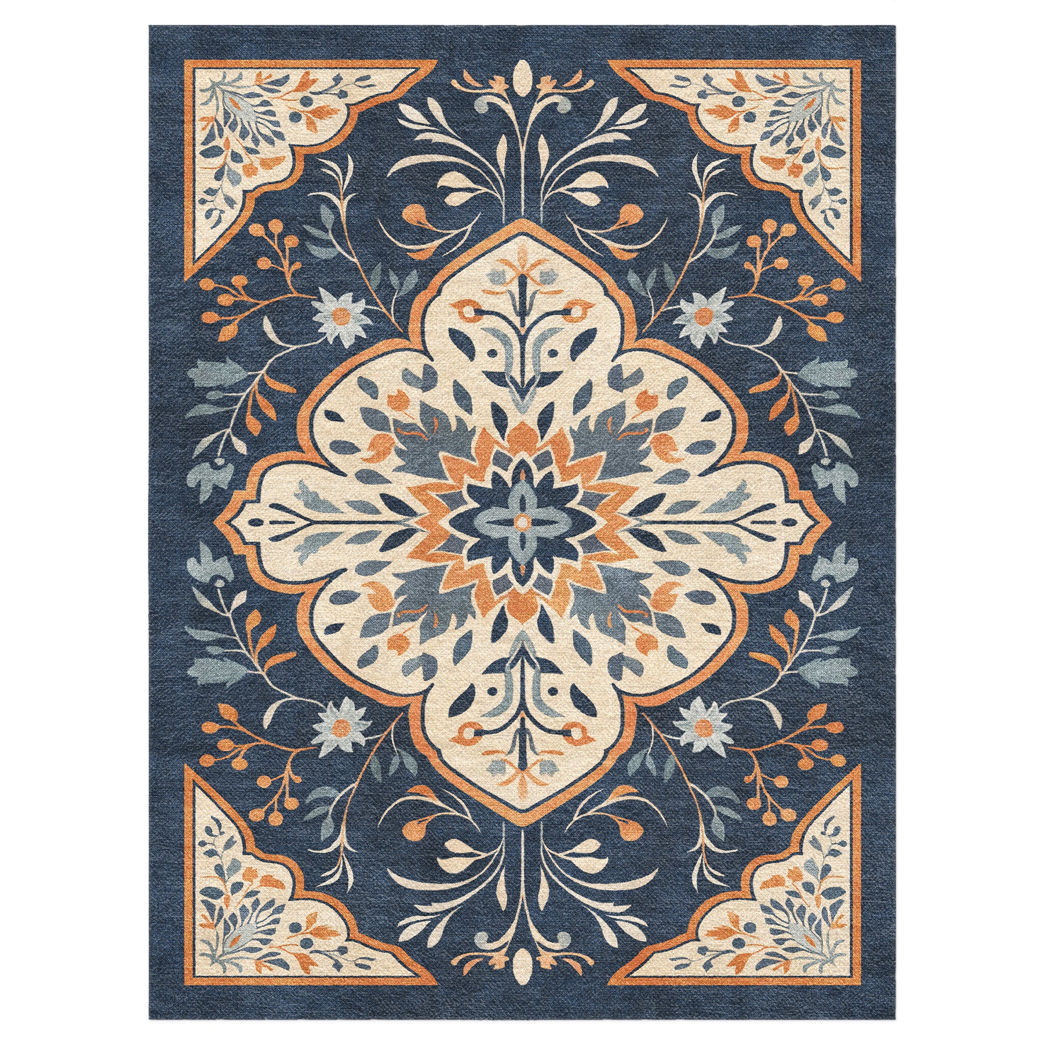 Winston Blue & Orange in 12x9ft Size