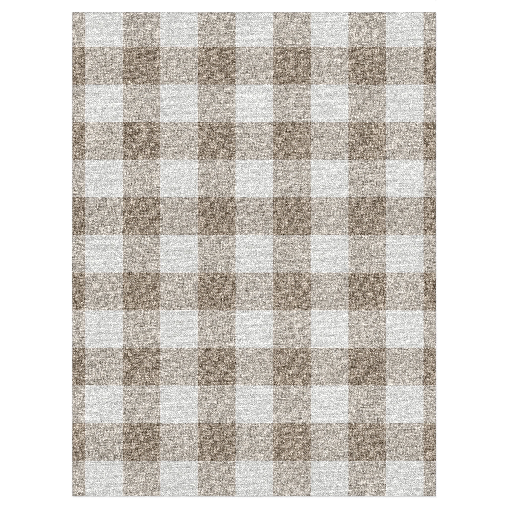 Buffalo Plaid Light Cedar Brown in 9' x 12' Size