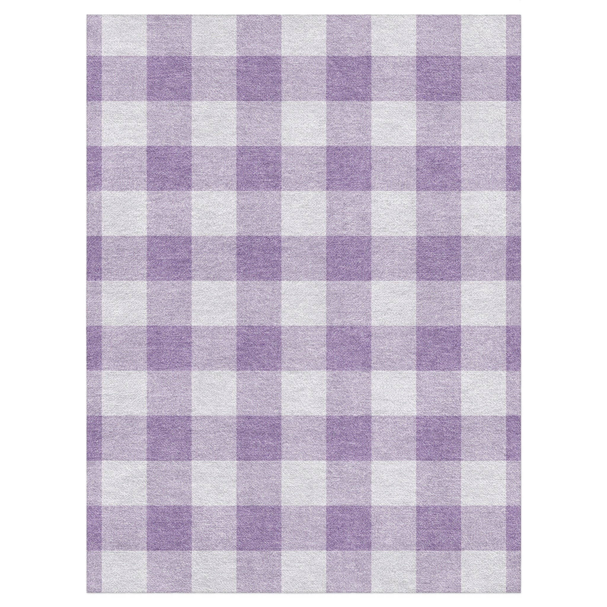 Buffalo Plaid Lilac in 9' x 12' Size