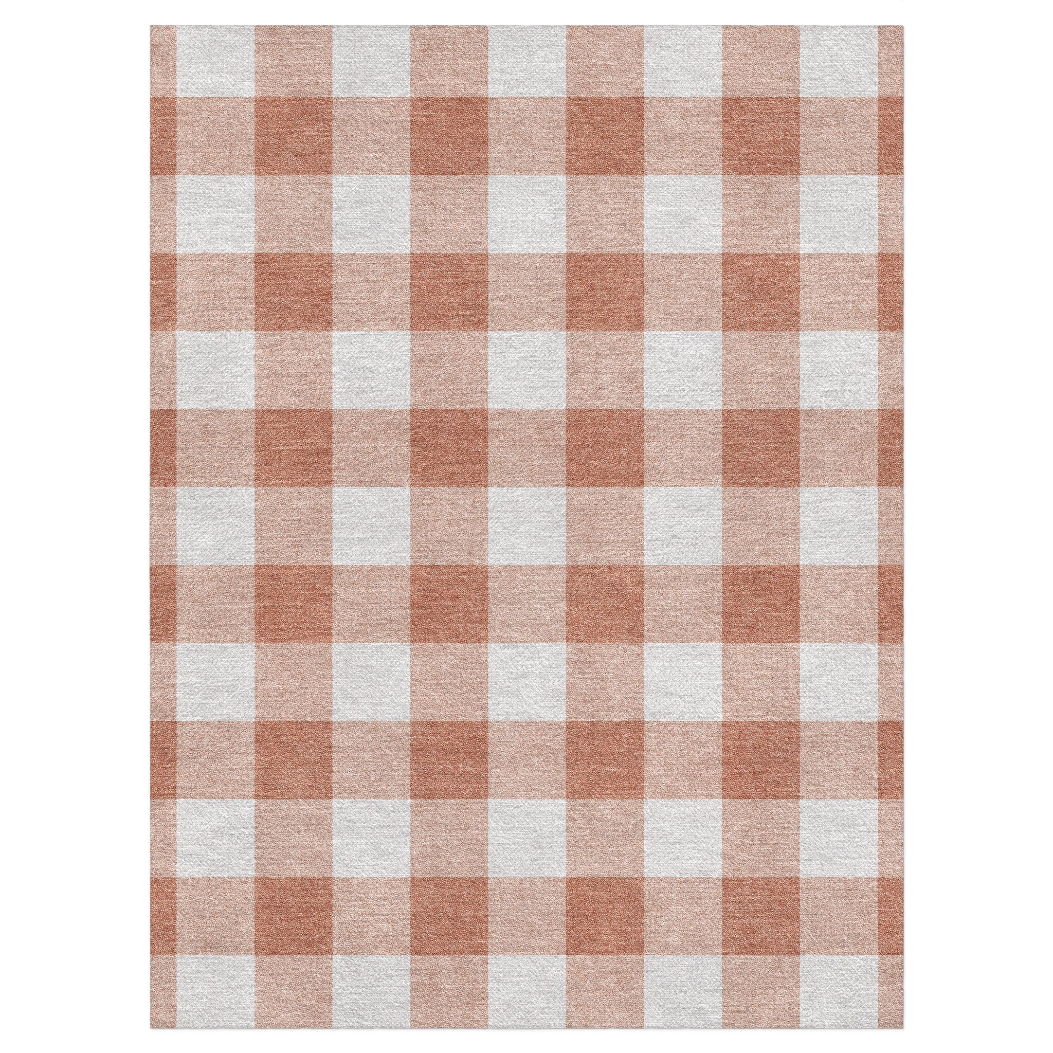 Buffalo Plaid Light Terracotta in 9' x 12' Size