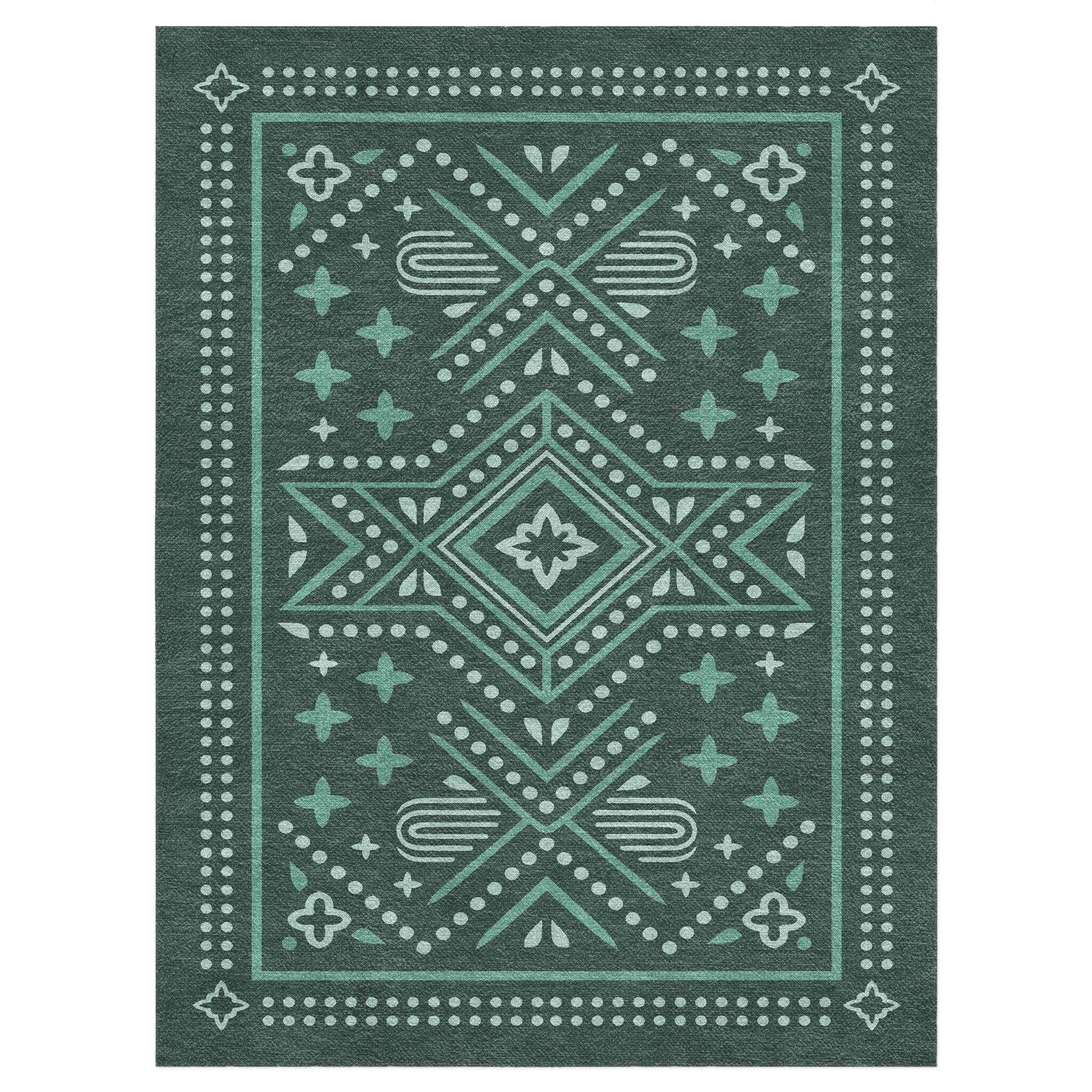 Durand Deep Turquoise in 9' x 12' Size