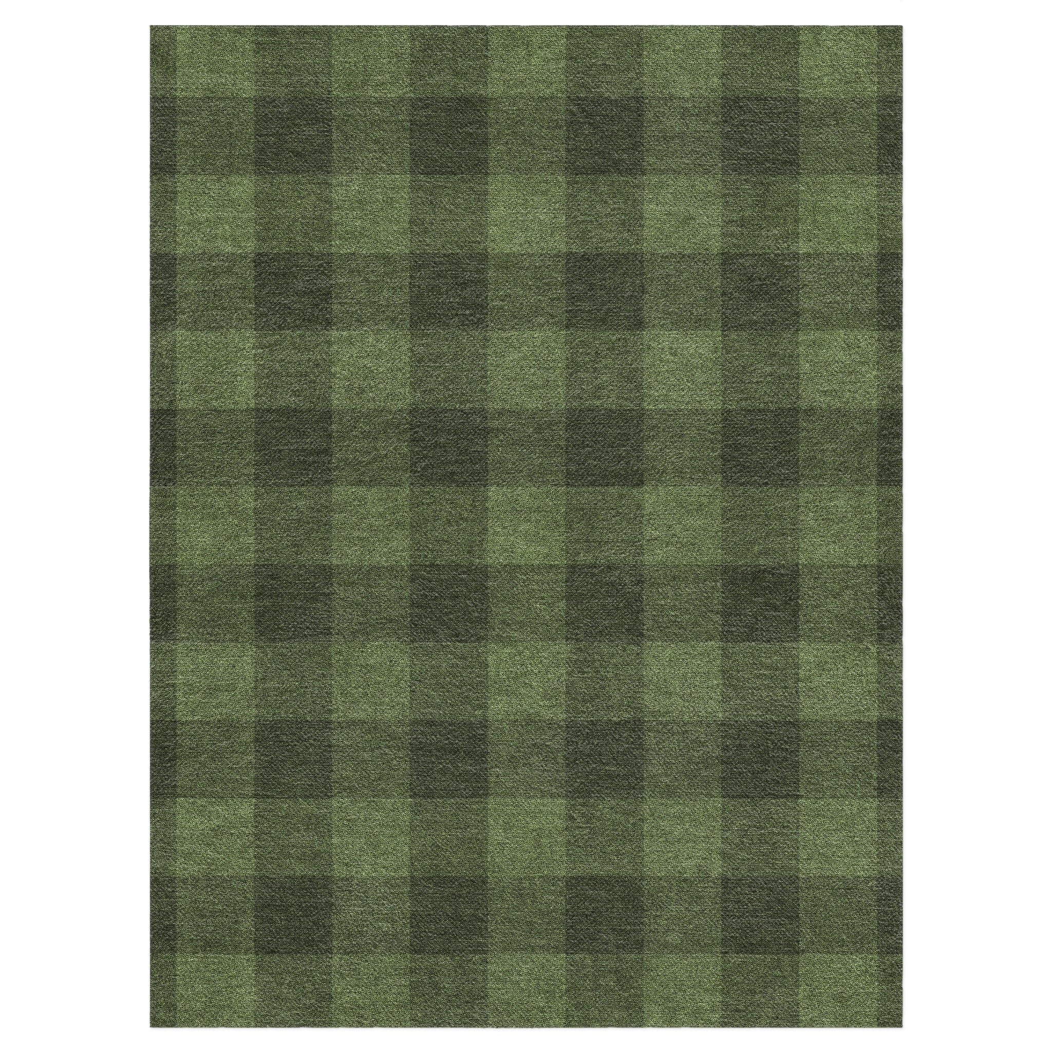 Buffalo Plaid Dark Olive in 9' x 12' Size