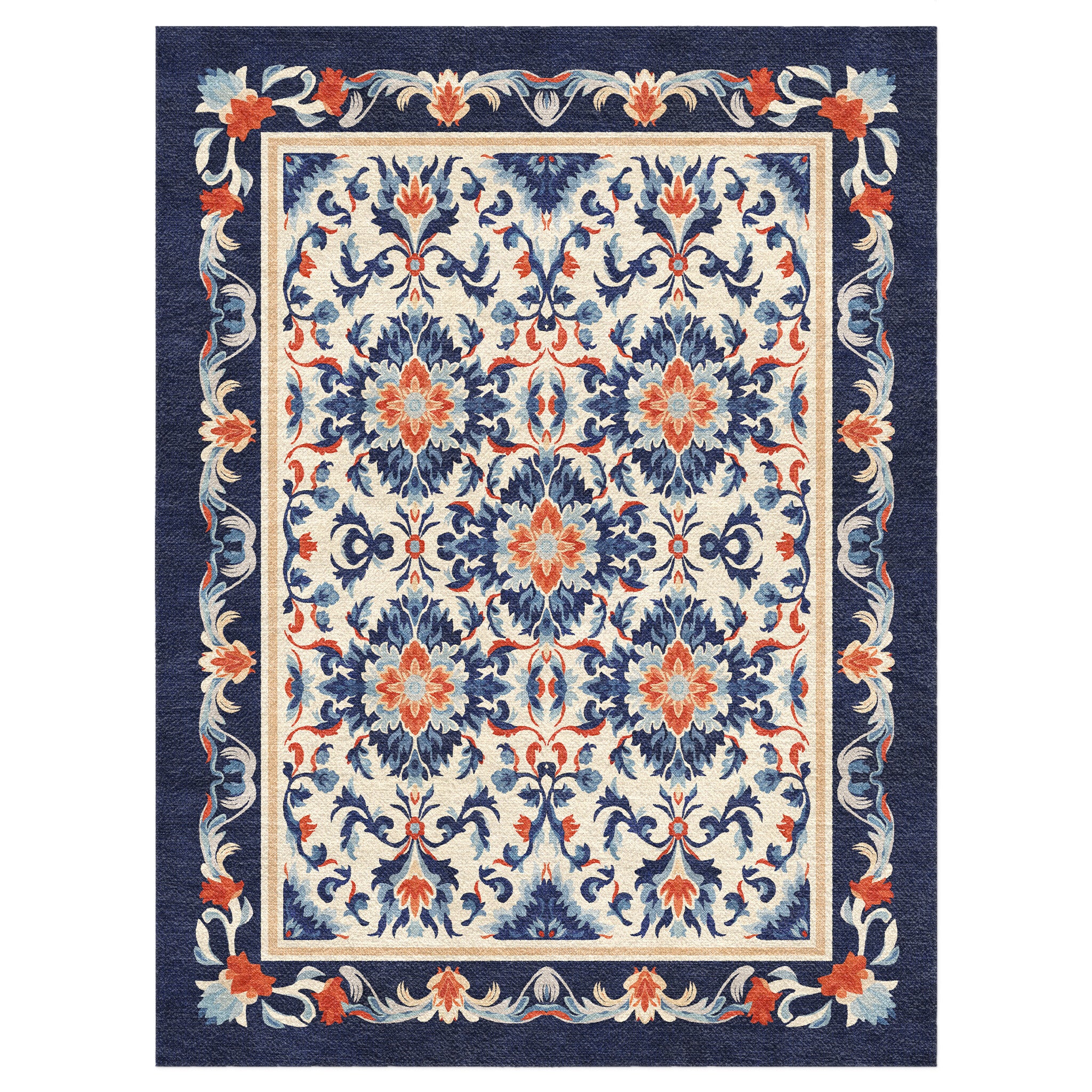 Wilhelmina Navy & Red in 12x9ft Size