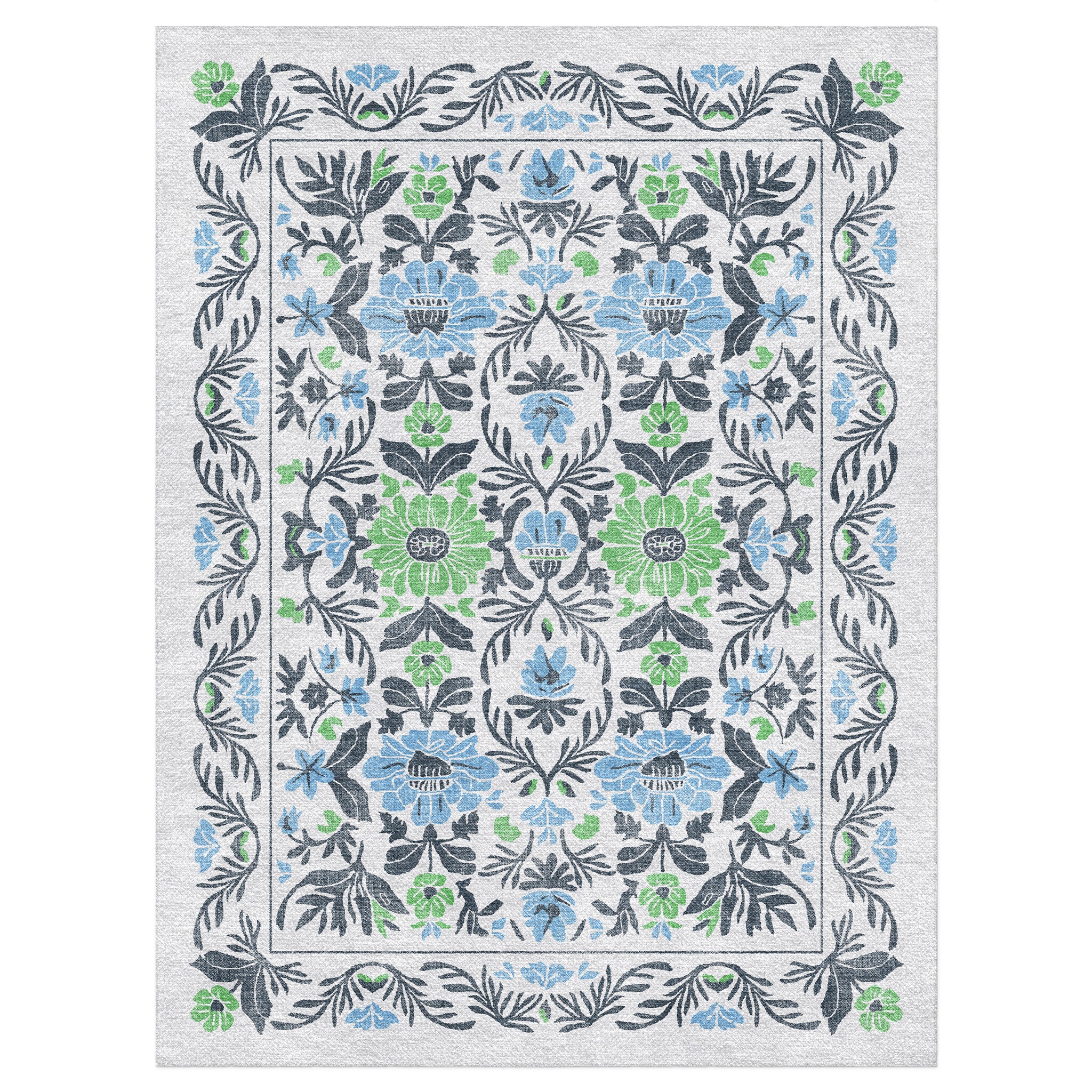 Corriana Blue & Green in 9' x 12' Size