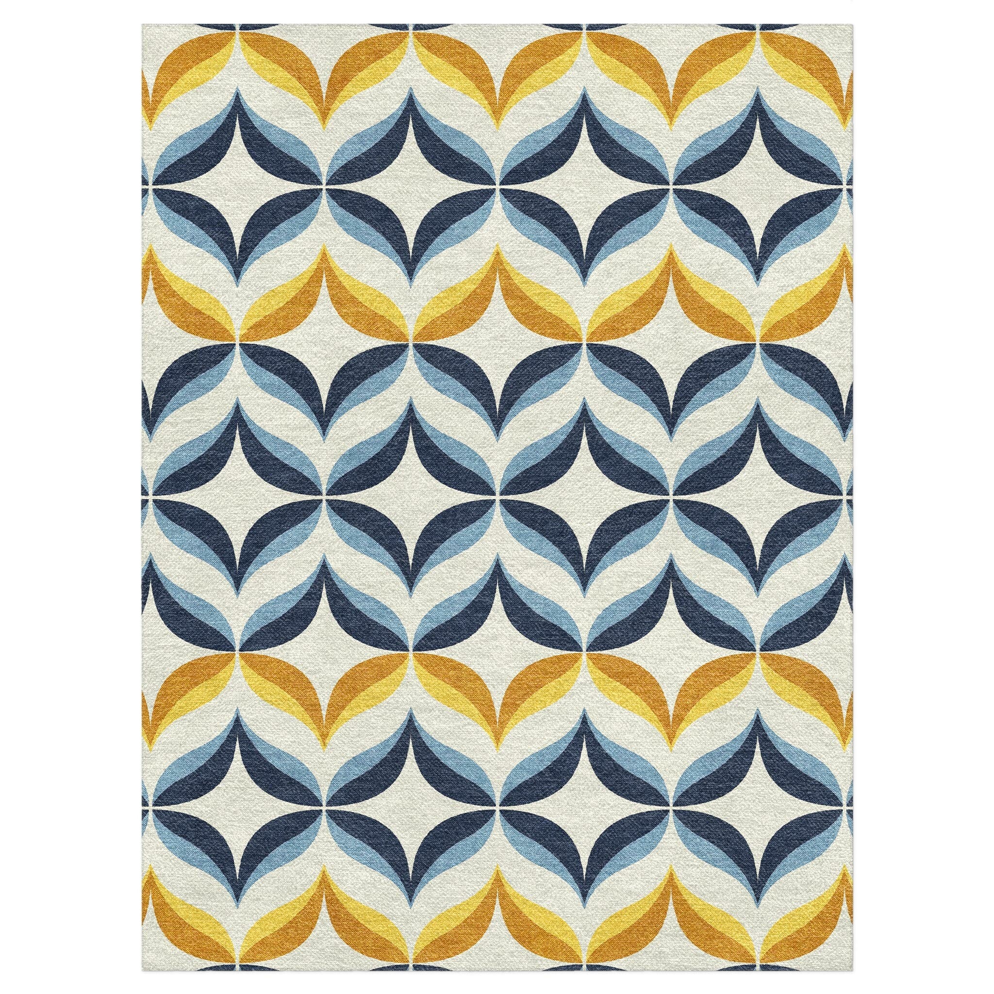 Jasper Blue & Gold in 9' x 12' Size