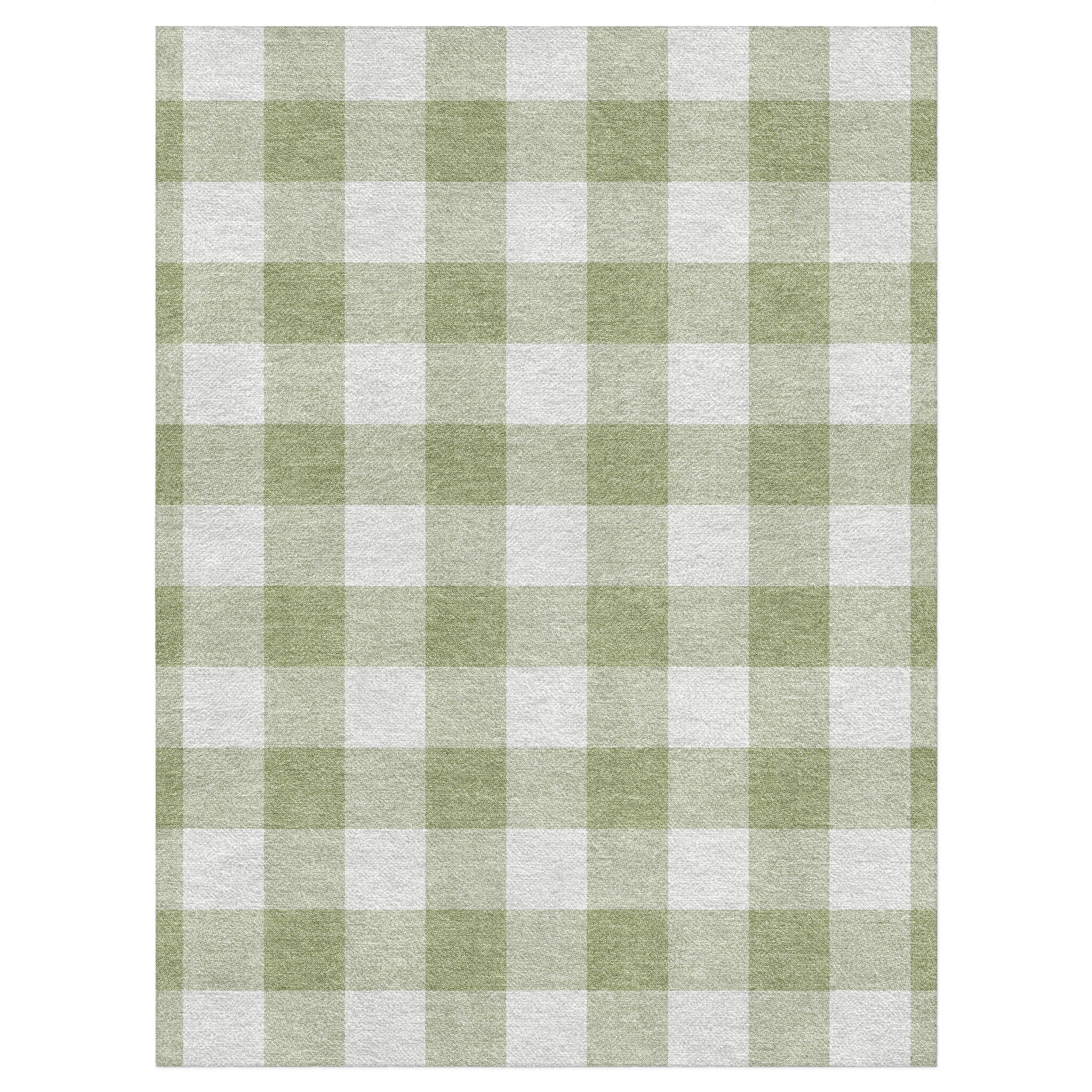 Buffalo Plaid Light Sage in 9' x 12' Size