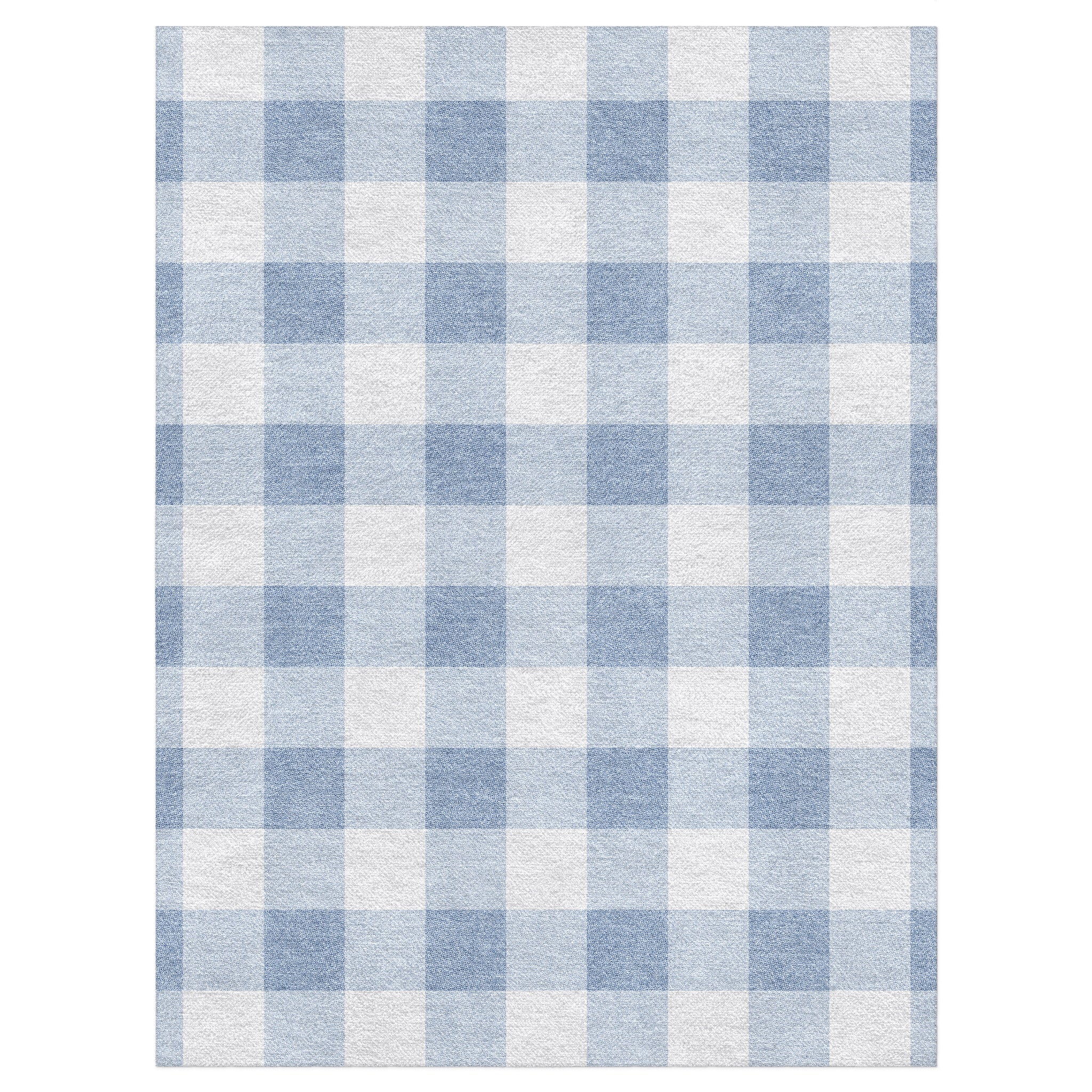 Buffalo Plaid Steel Blue in 9' x 12' Size