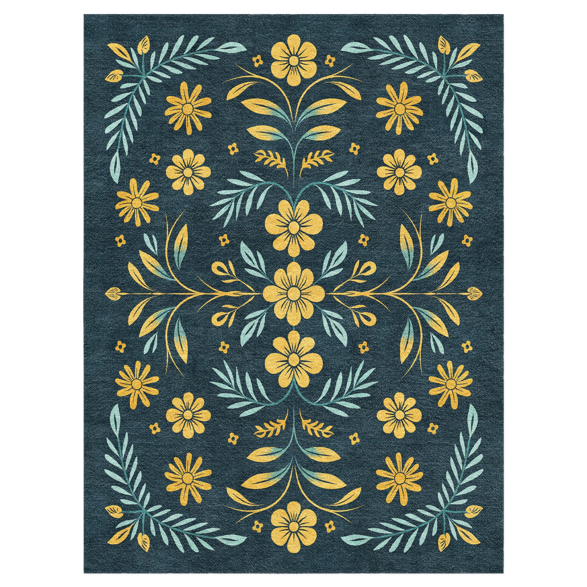 Isabella Navy & Gold in 12x9ft Size