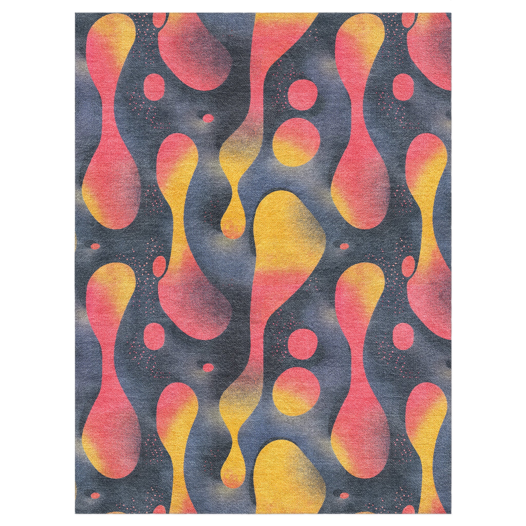 Hot Lava Red & Yellow in 12x9ft Size