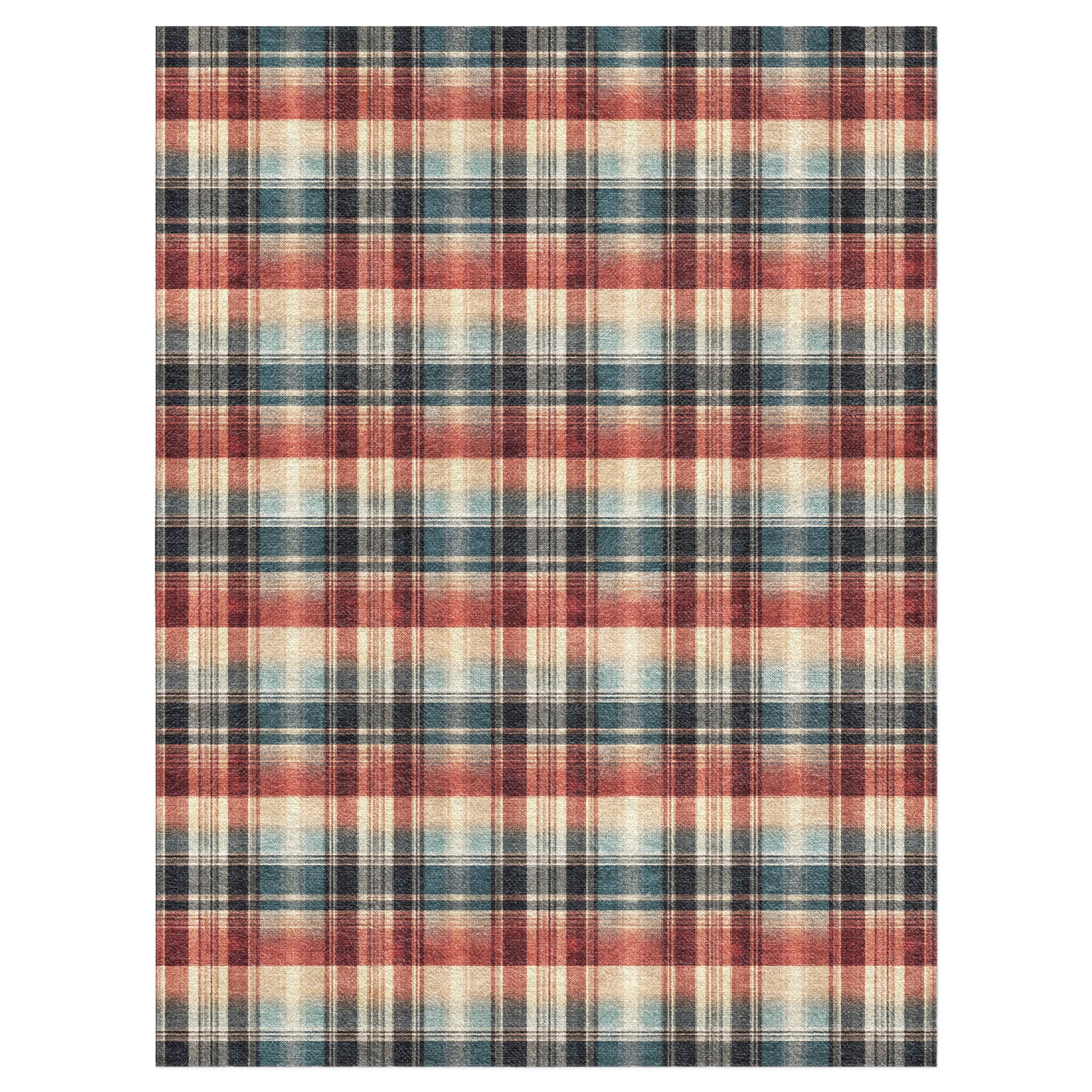 Monaghan Plaid Blue & Red in 12x9ft Size