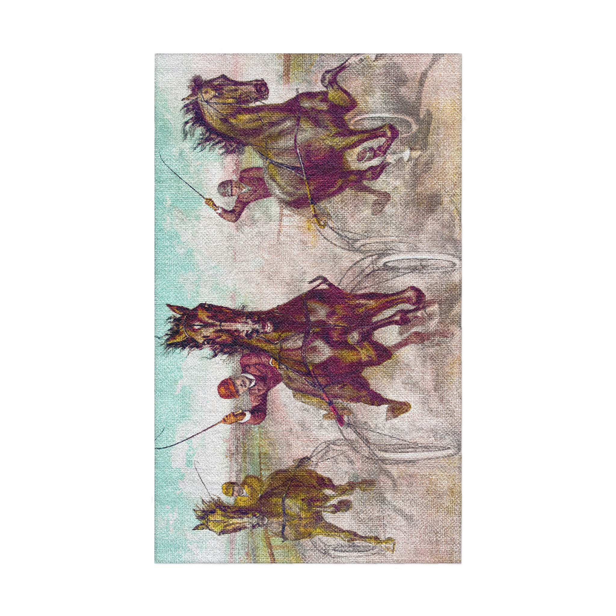 Thoroughbred Race for Blood in 18x30in Size