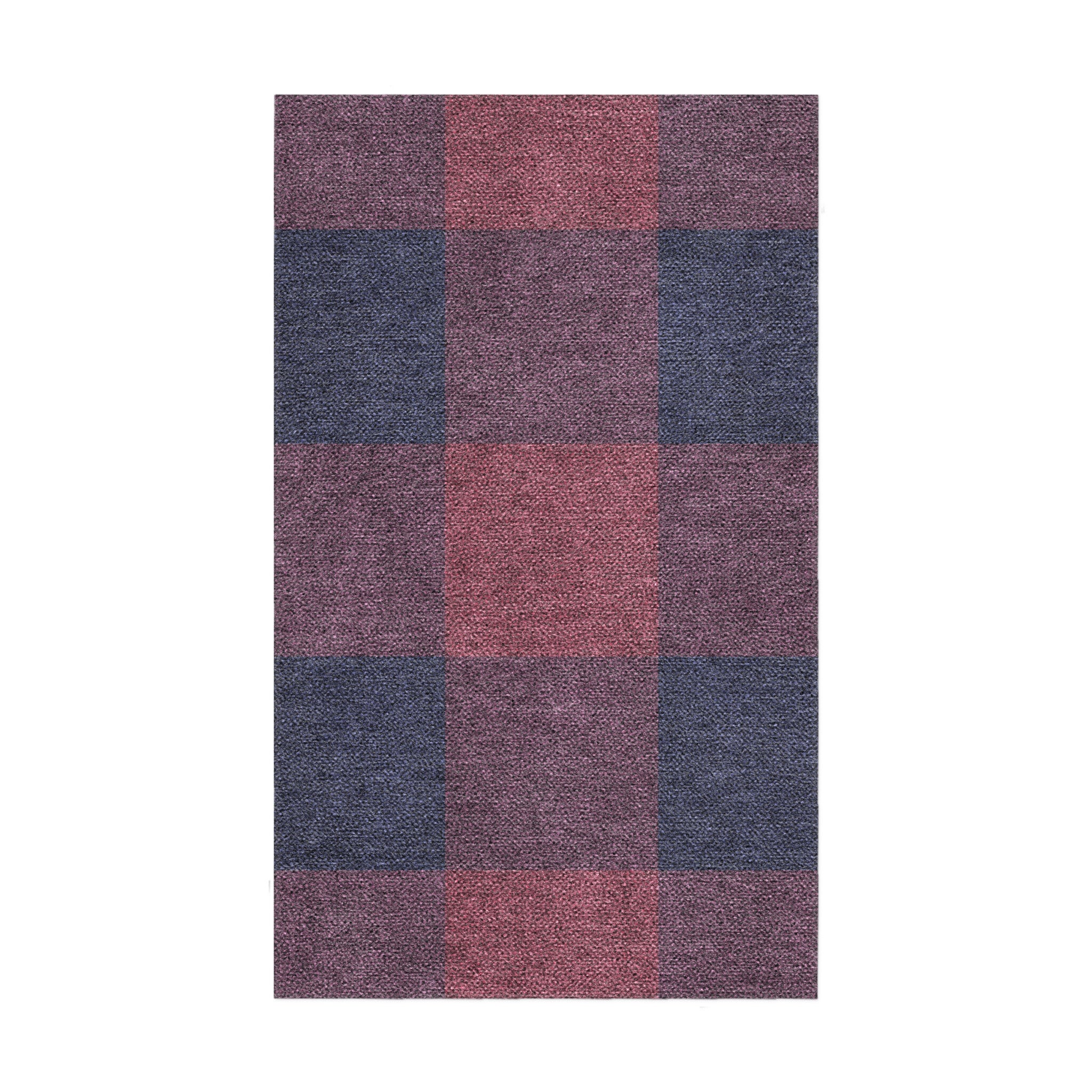 Buffalo Plaid Maroon & Navy in 1.5' x 2.5' Size