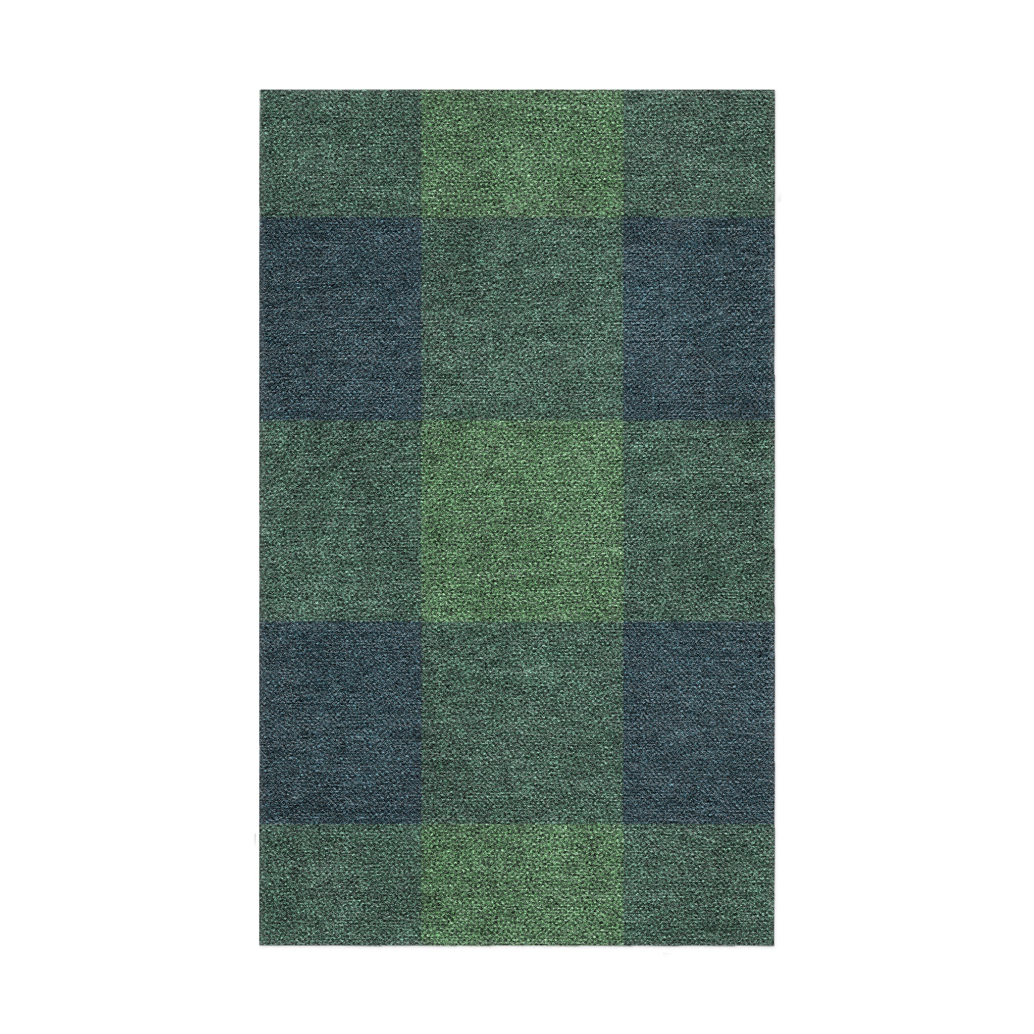 Buffalo Plaid Green & Navy in 1.5' x 2.5' Size