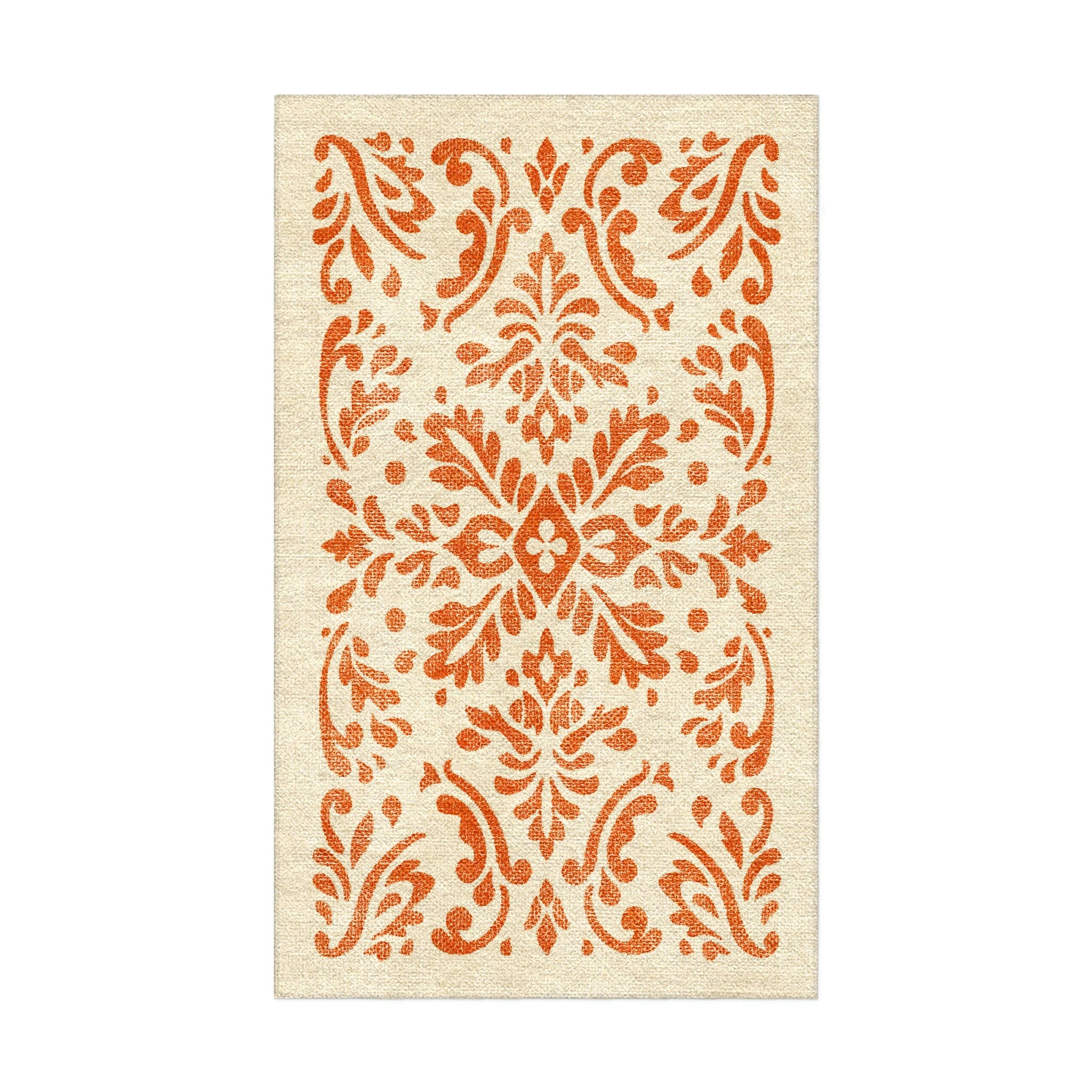 Floranna Ivory & Orange in 1.5' x 2.5' Size