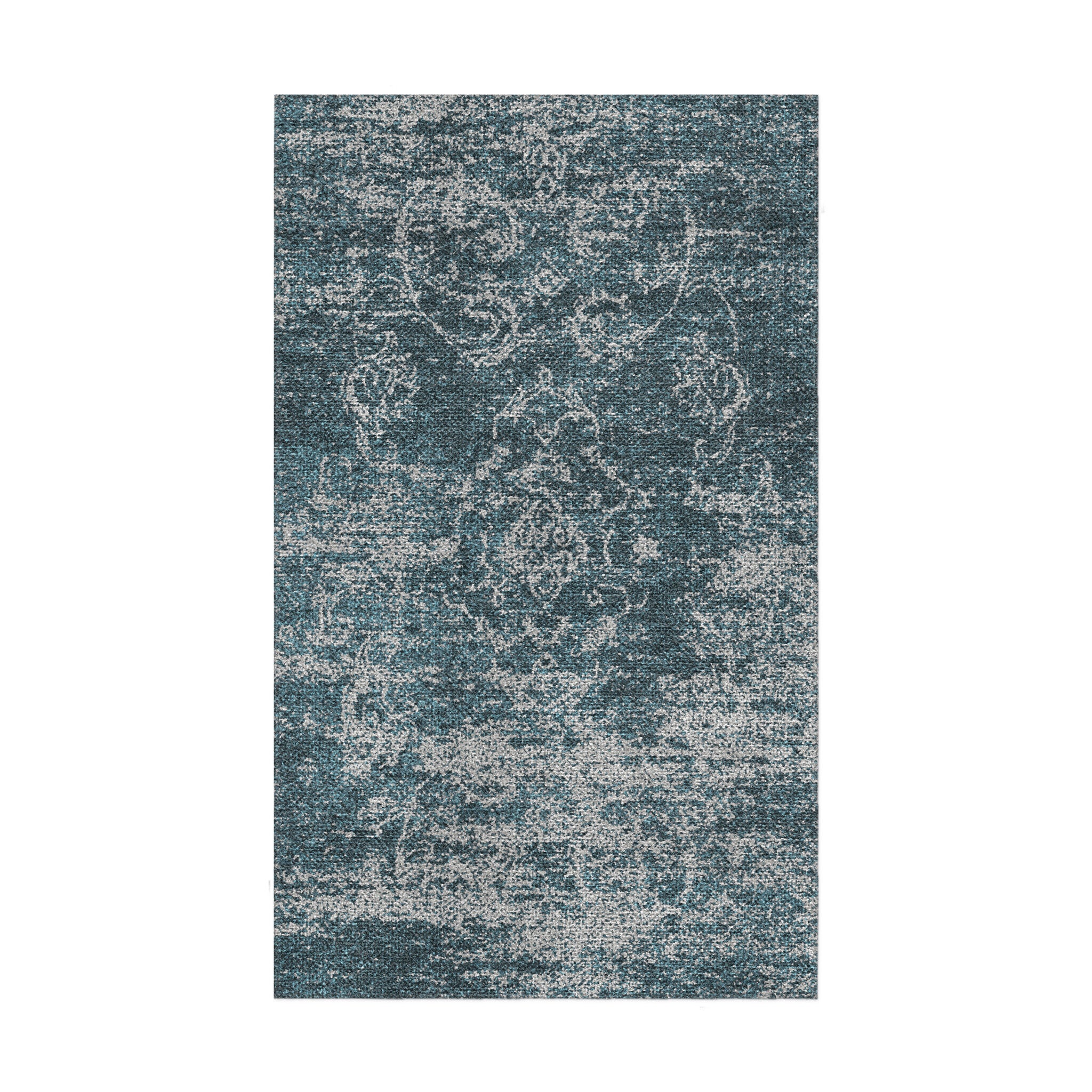 Bennett Teal & Grey in 1.5' x 2.5' Size