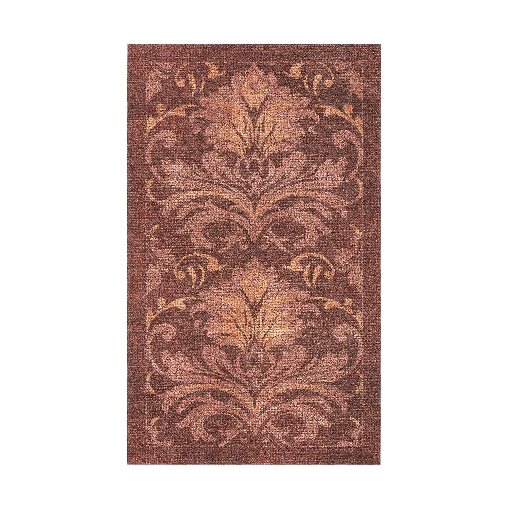 Agnes Damask Deep Amaranth Red in 1.5' x 2.5' Size