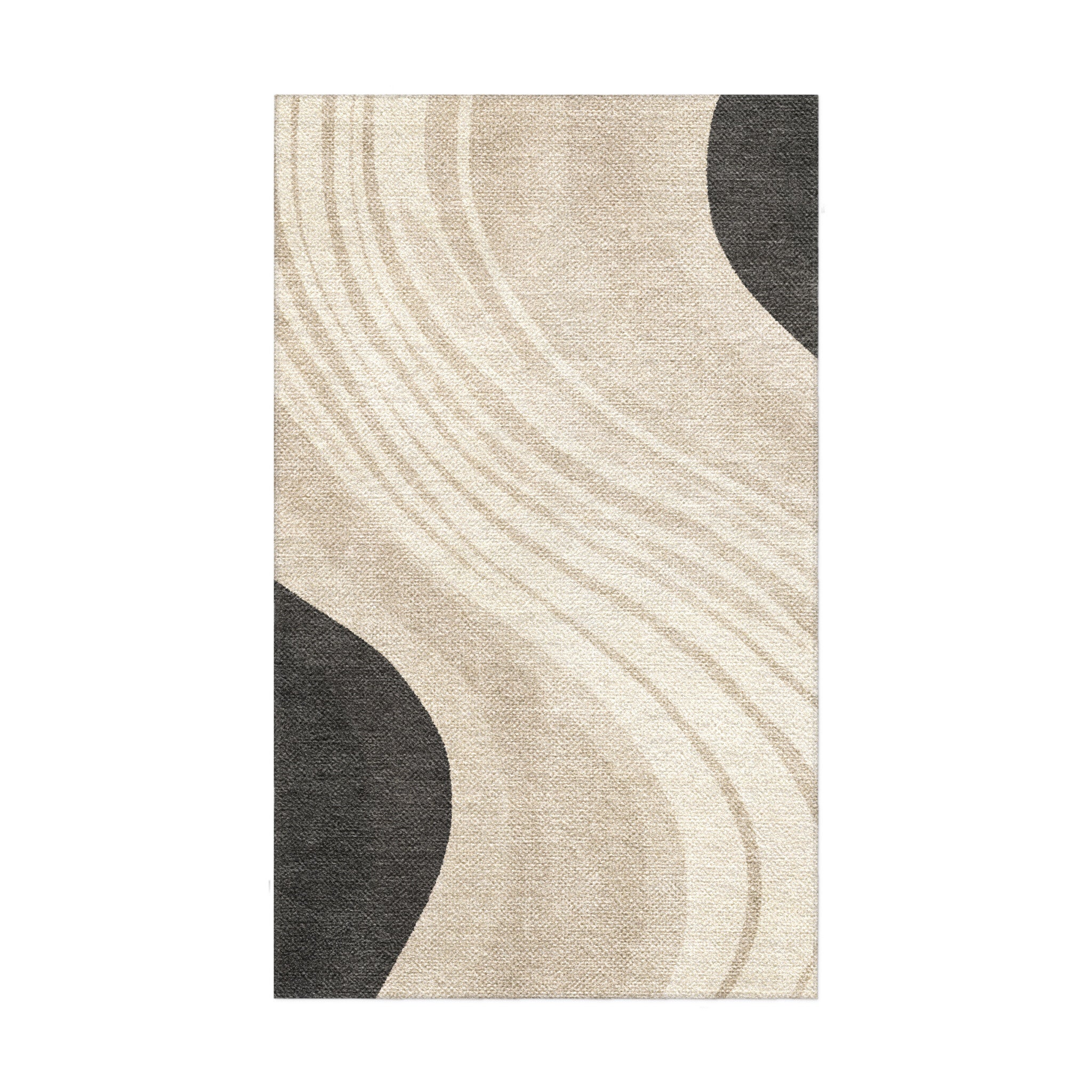 Elowin Ivory & Black in 1.5' x 2.5' Size