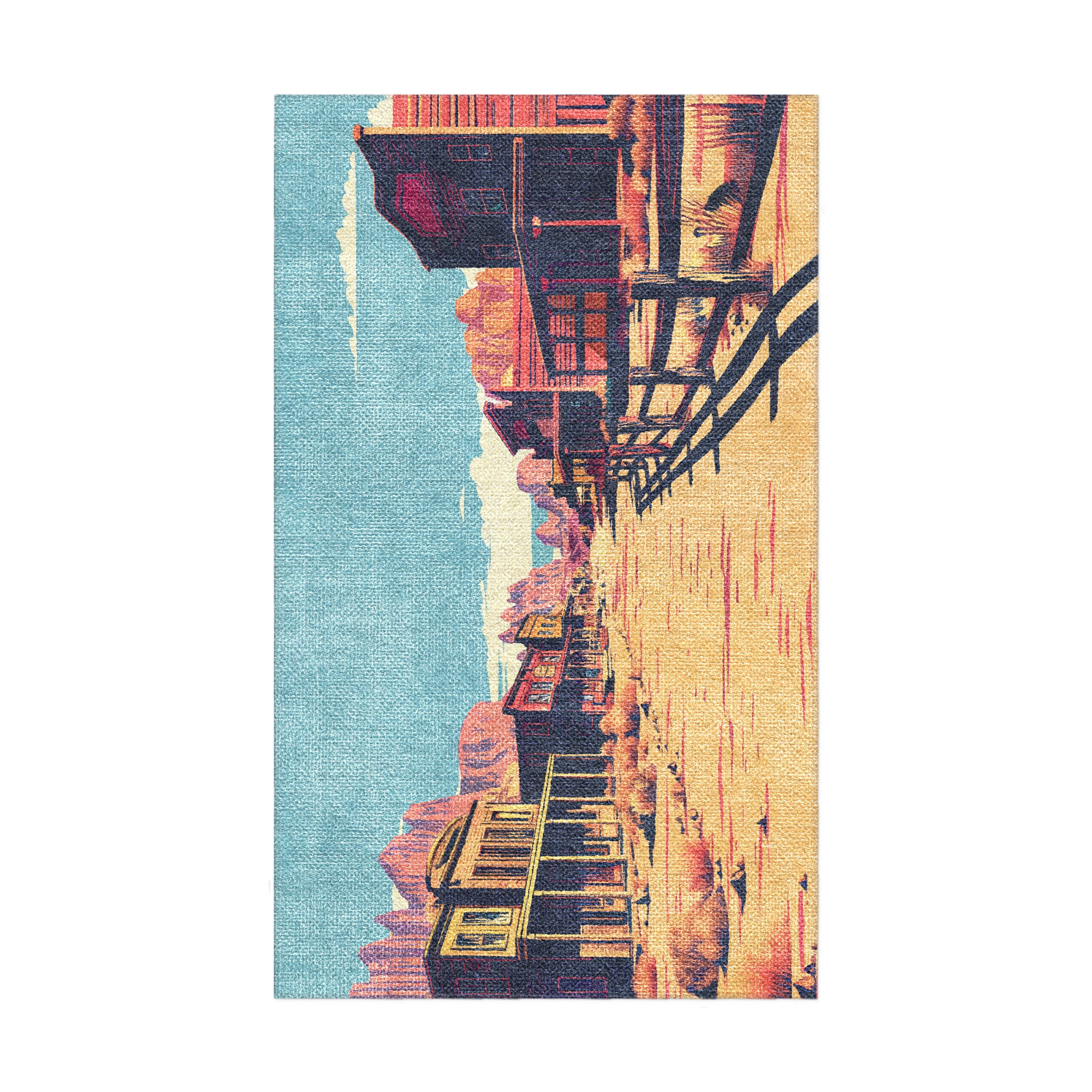 Southwestern Ghost Town in 18x30in Size