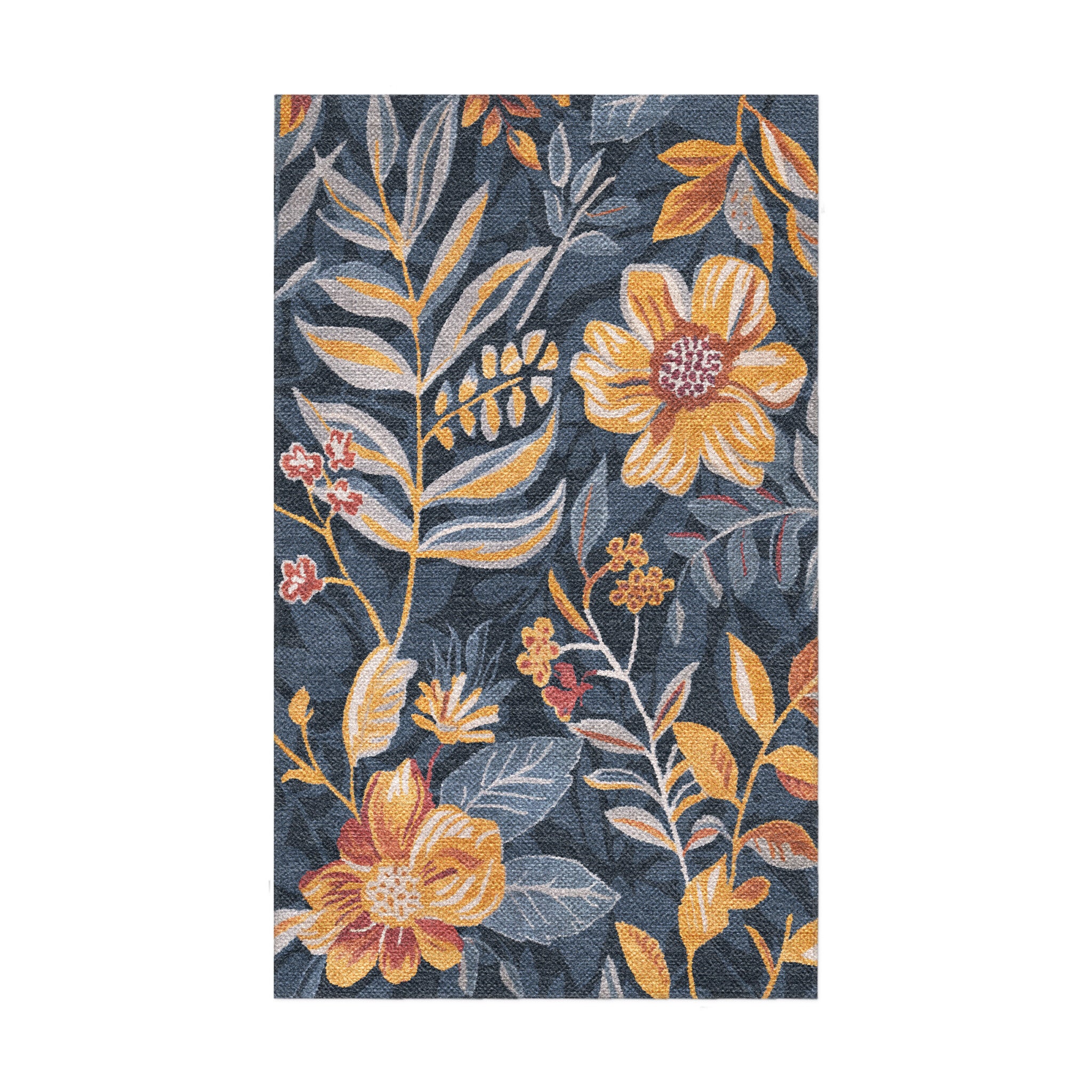 Claudine Blue & Yellow in 1.5' x 2.5' Size