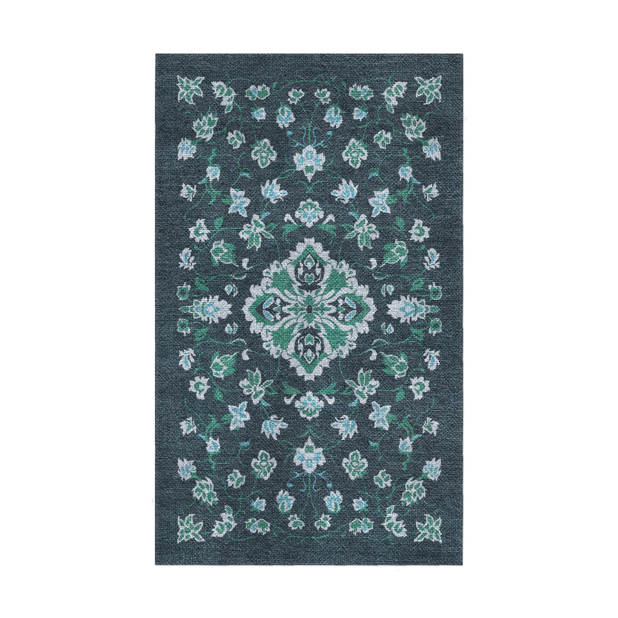 Fenwick Navy & Green in 1.5' x 2.5' Size