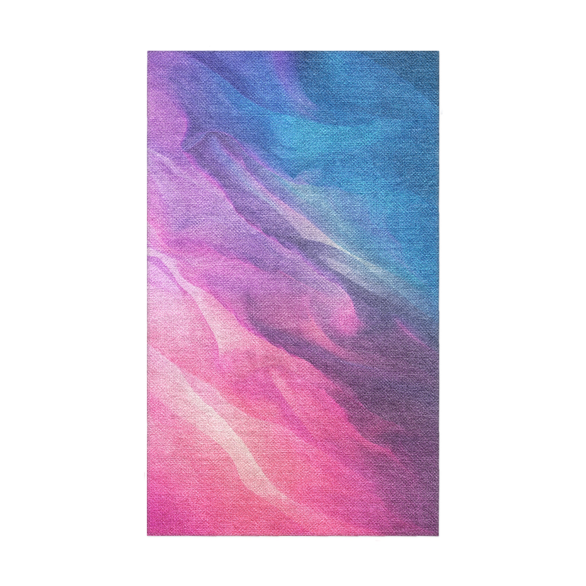 Cirrus Blue and Magenta in 1.5' x 2.5' Size