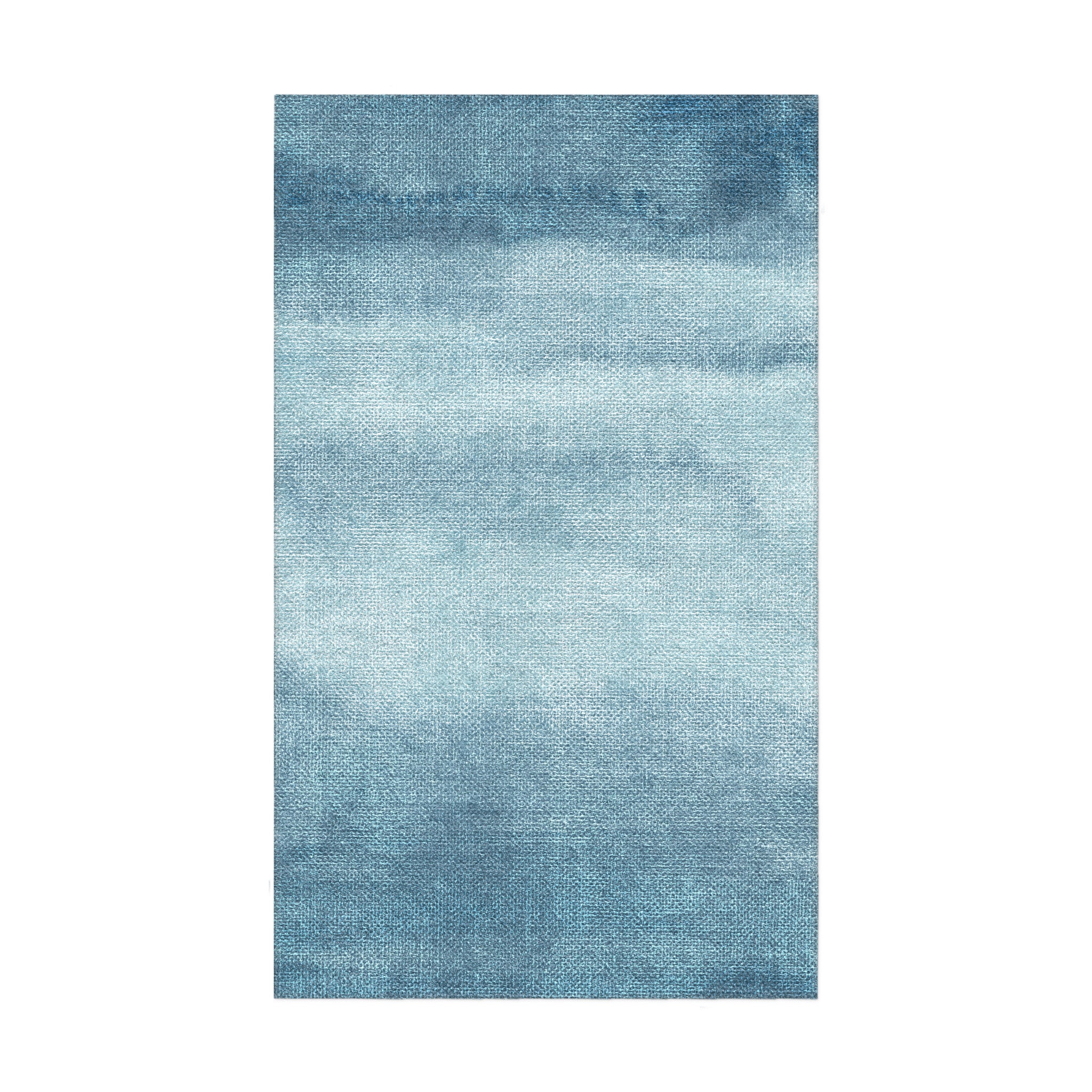 Jacinda Watercolor Blue Ombre in 18x30in Size