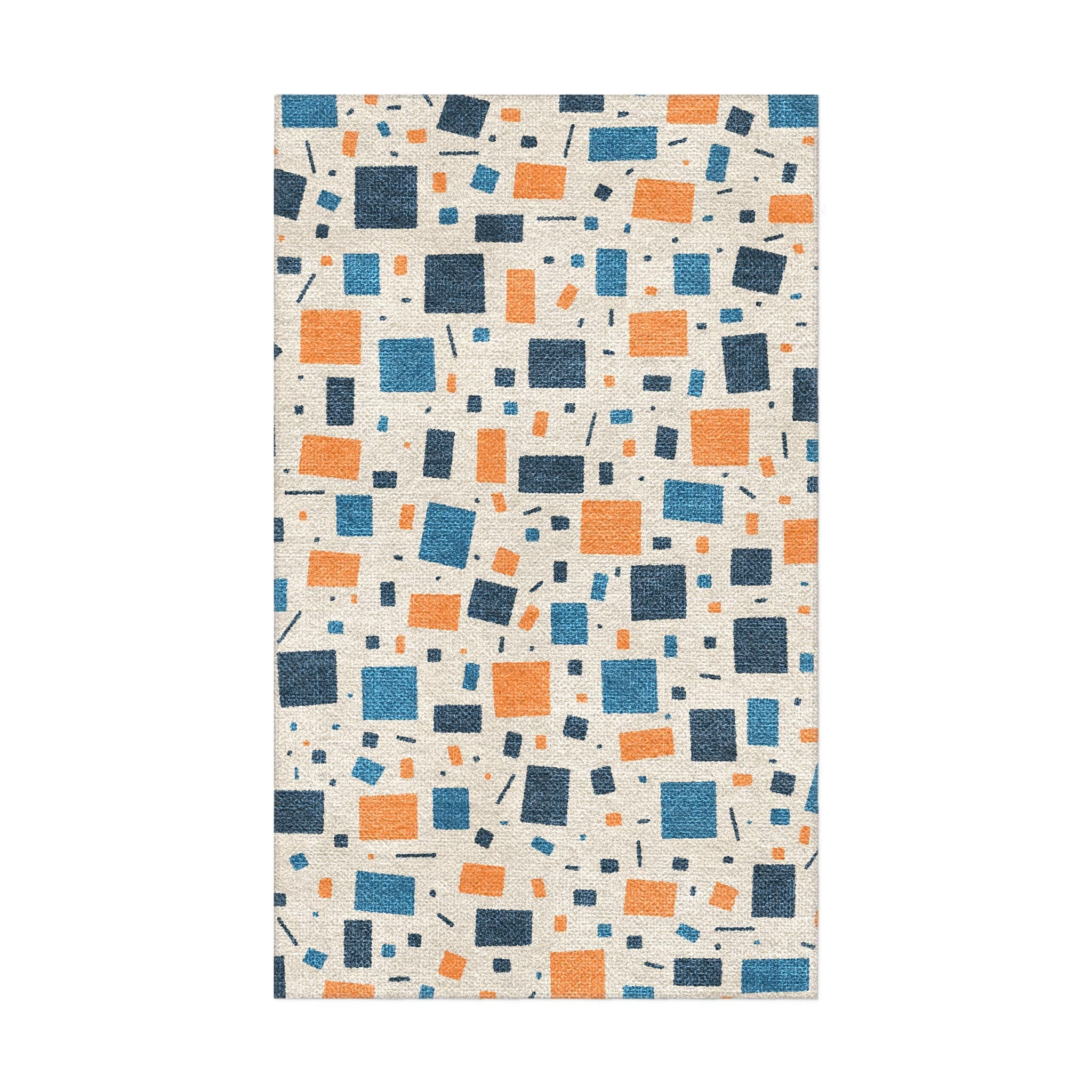 Geometric Confetti Orange in 1.5' x 2.5' Size