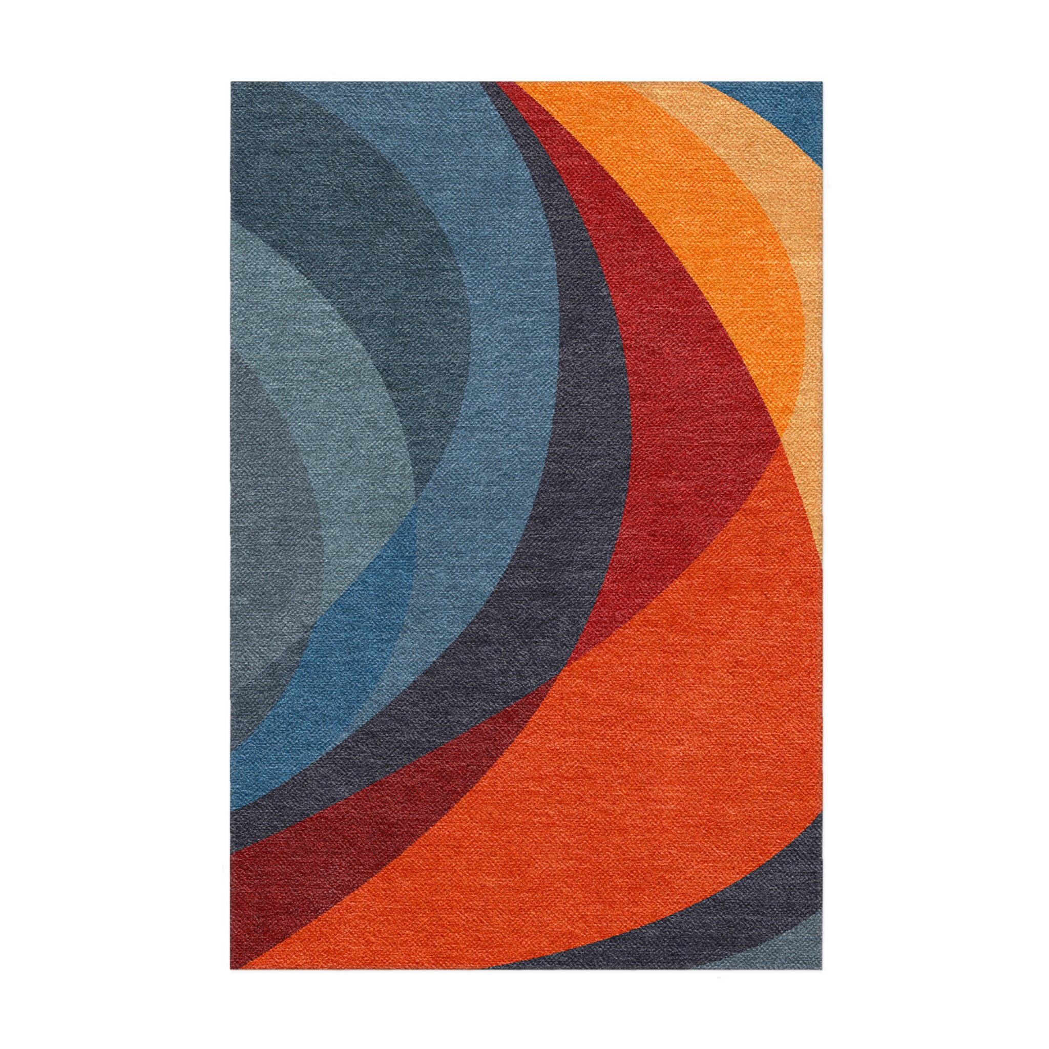 Kelvin Blue & Orange in 3x2ft Size