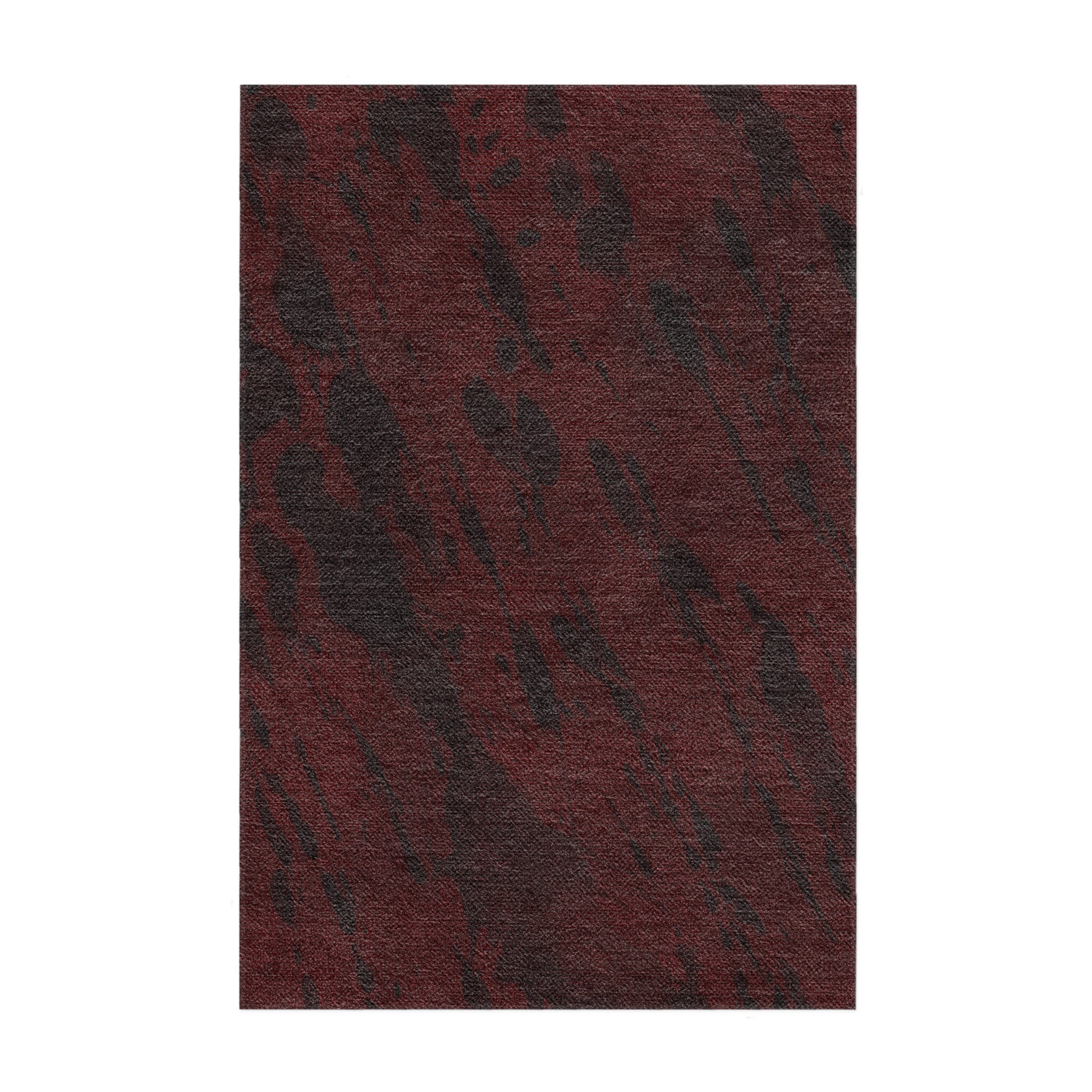 Hurley Splatter Dye Burgandy in 3x2ft Size