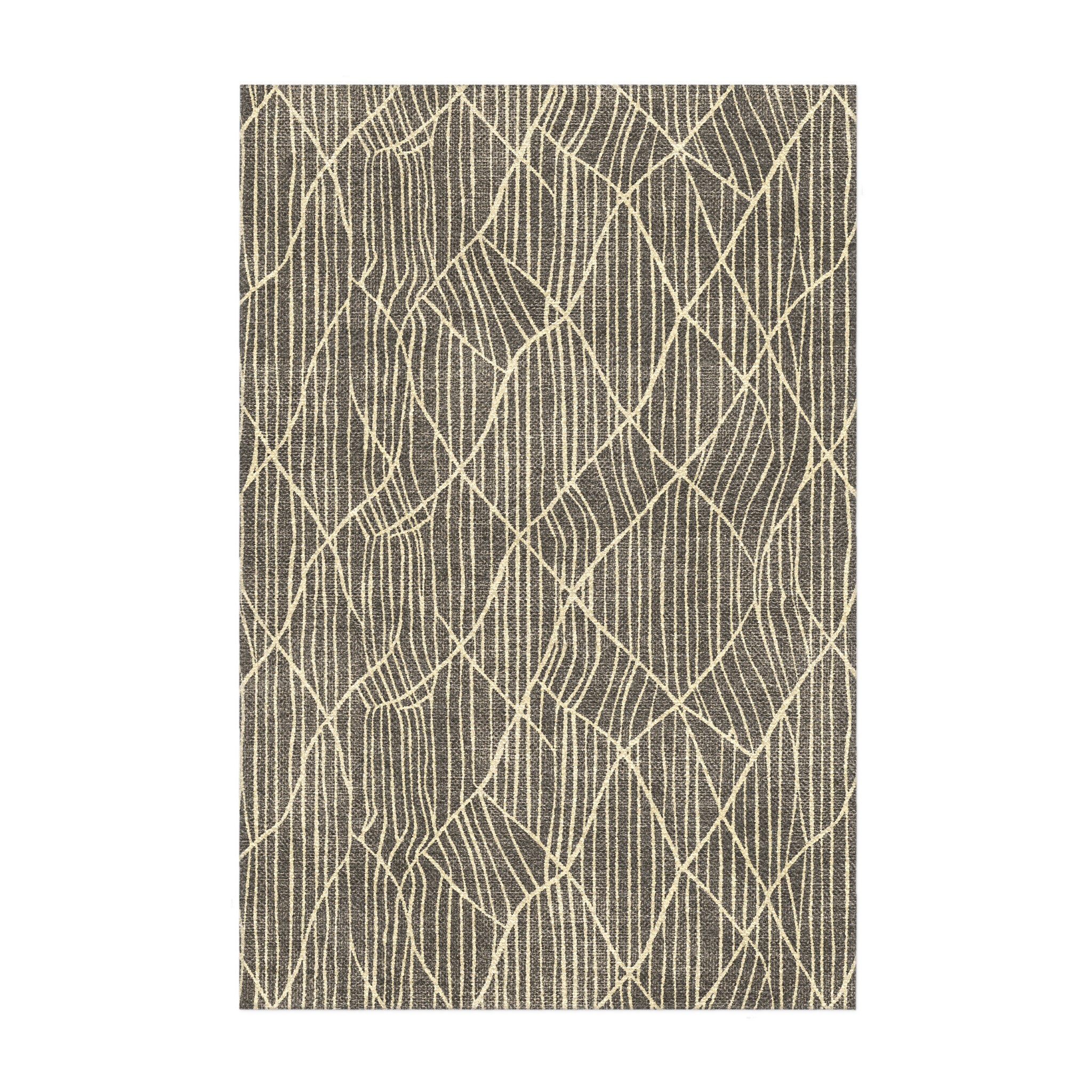 Paxton Black & Taupe in 3x2ft Size