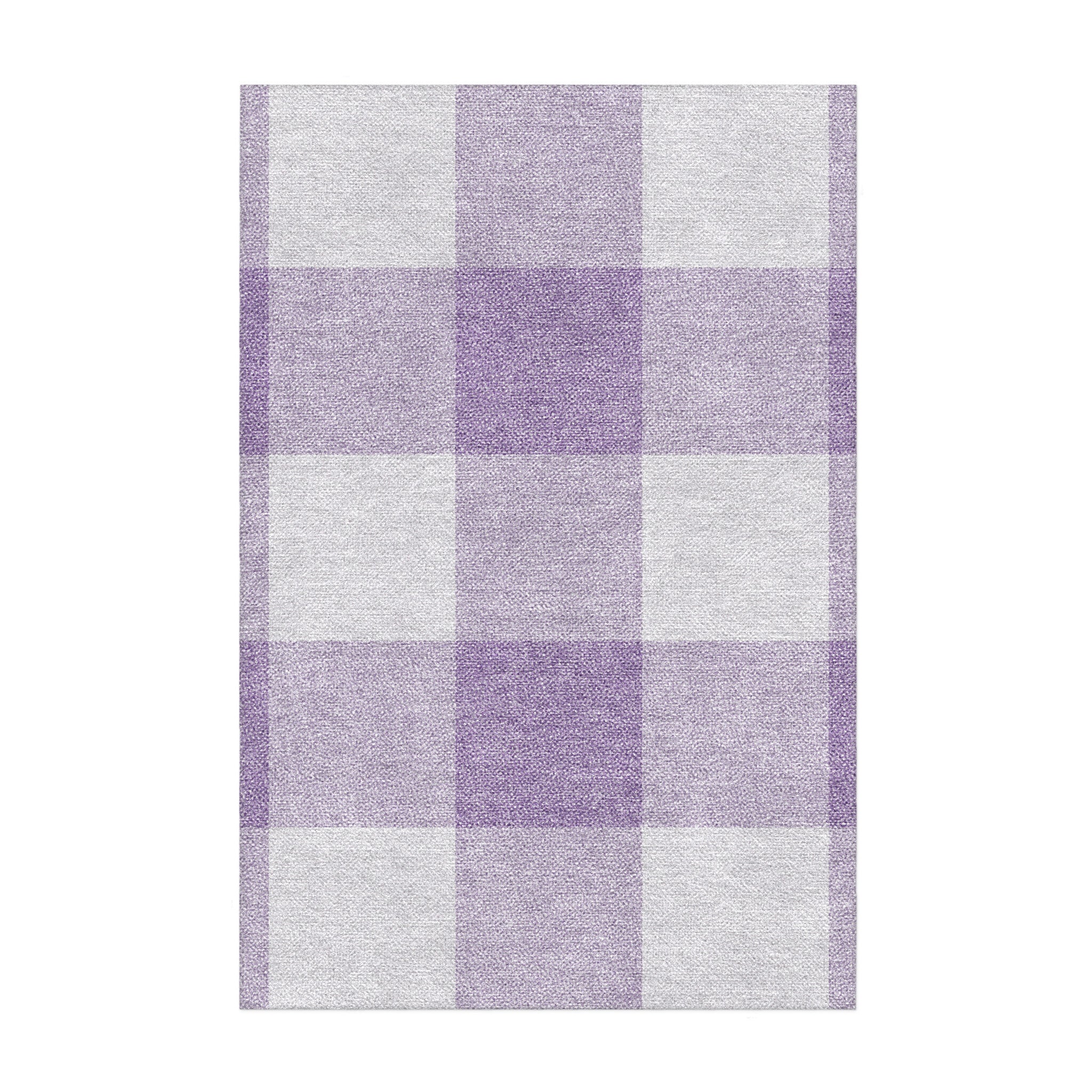 Buffalo Plaid Lilac in 2' x 3' Size