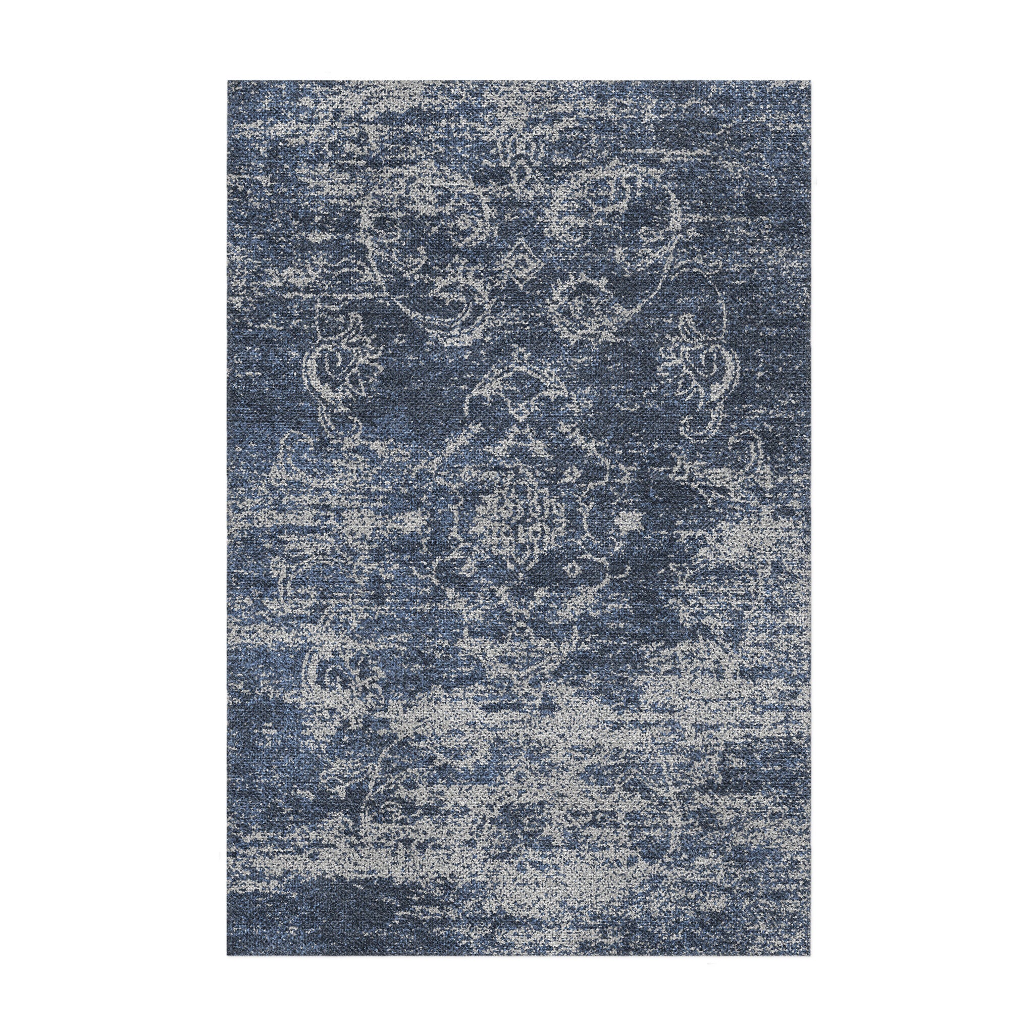 Bennett Navy & Grey in 2' x 3' Size